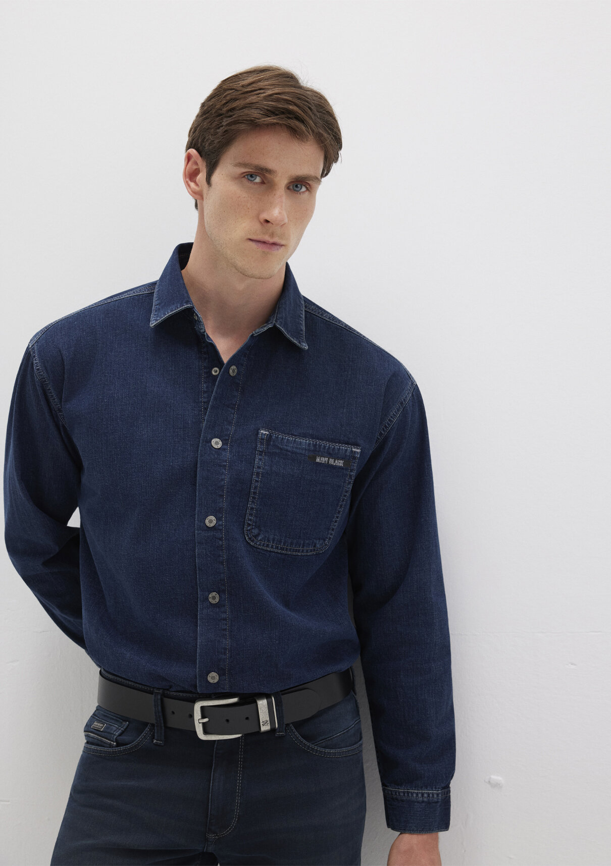 Mavi Aidan Mavi Black Vintage Indigo Mavisi Jean Gömlek görsel 2