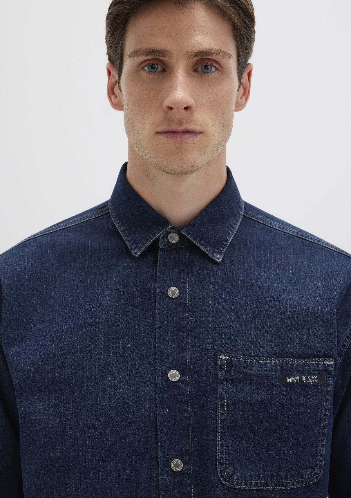 Mavi Aidan Mavi Black Vintage Indigo Mavisi Jean Gömlek görsel 6