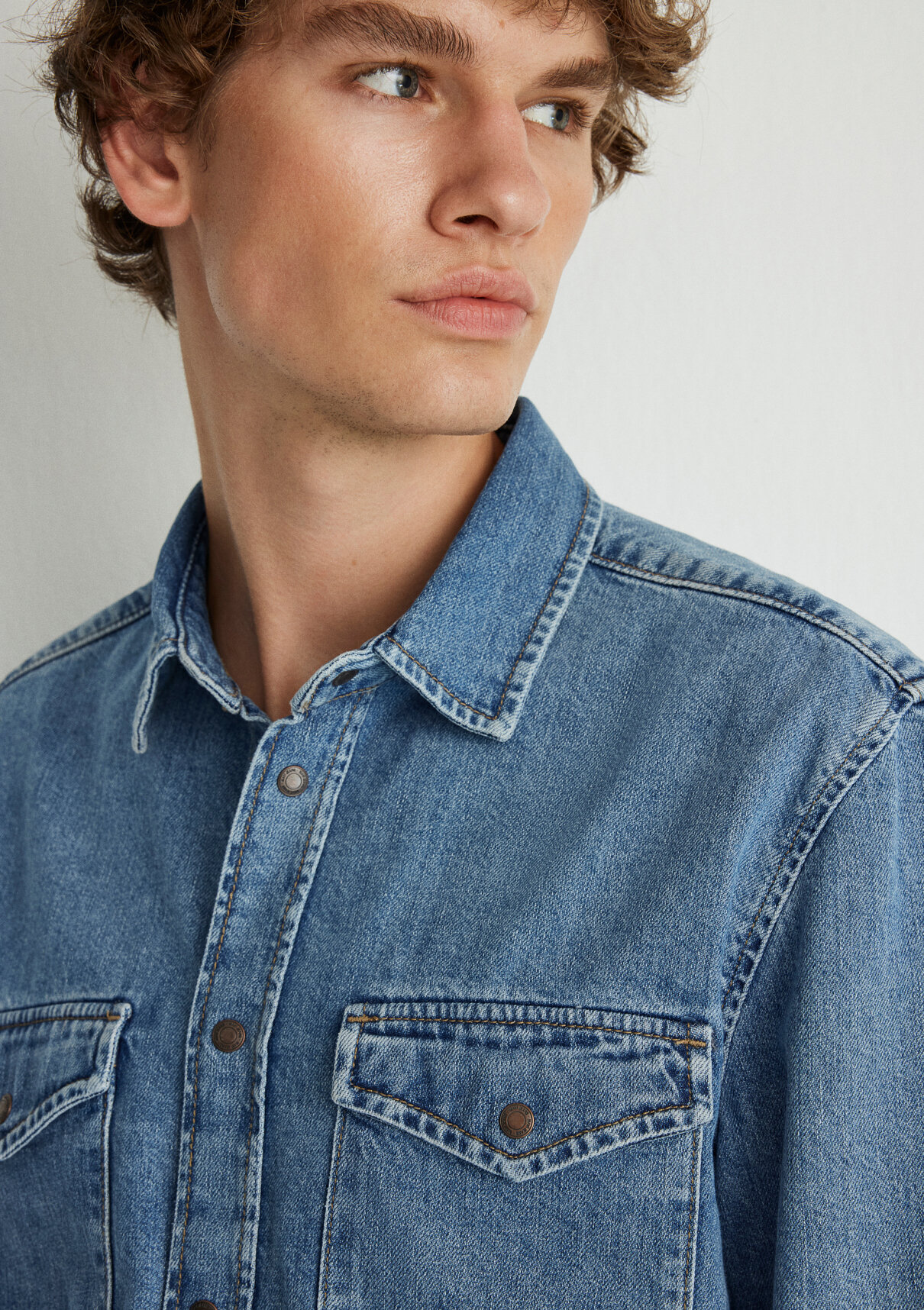 Mavi Ted Indigo Mavisi Denim Jean Gömlek görsel 6