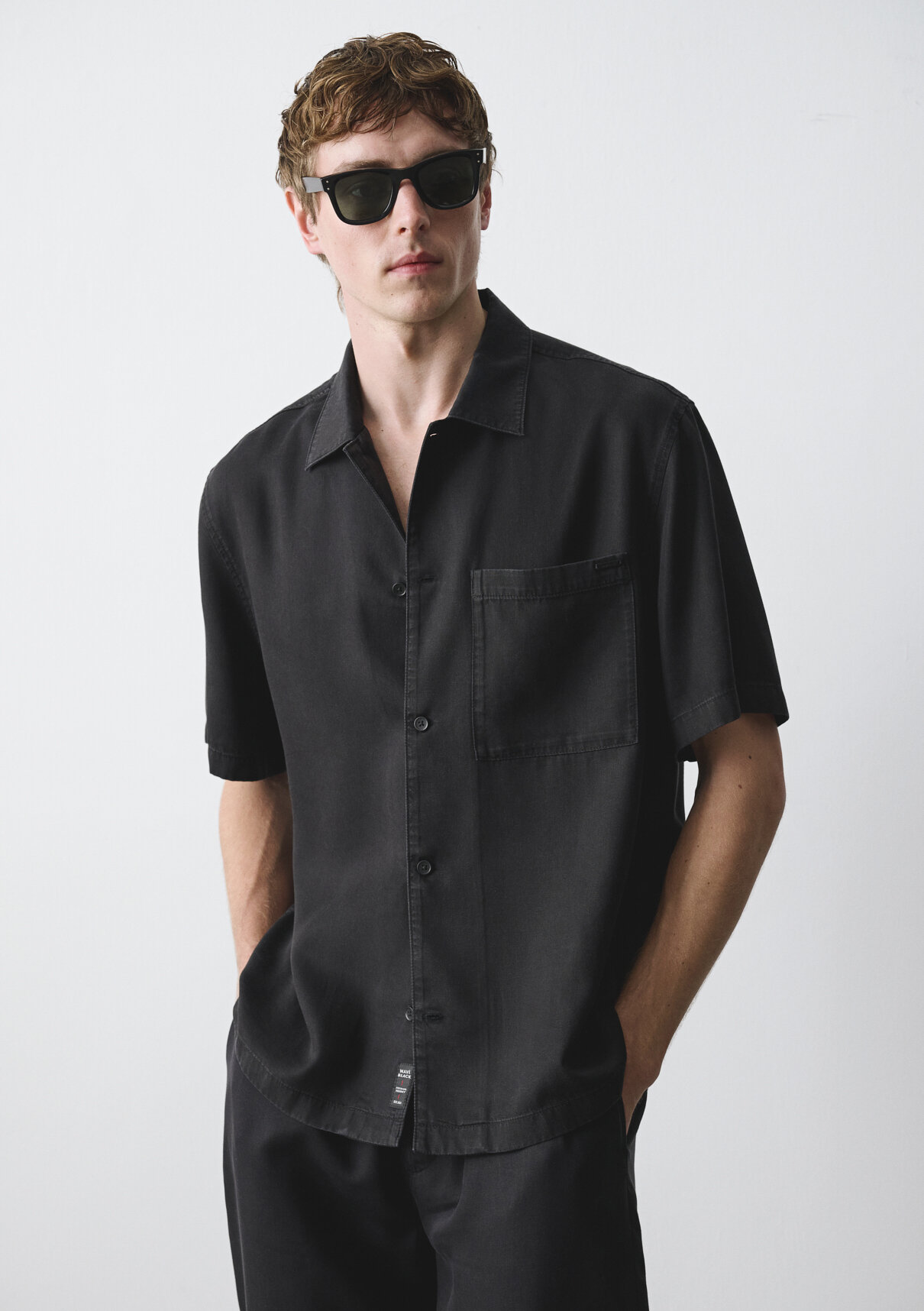 Mavi Black Cepli Liyosel (Tencel™) Gömlek