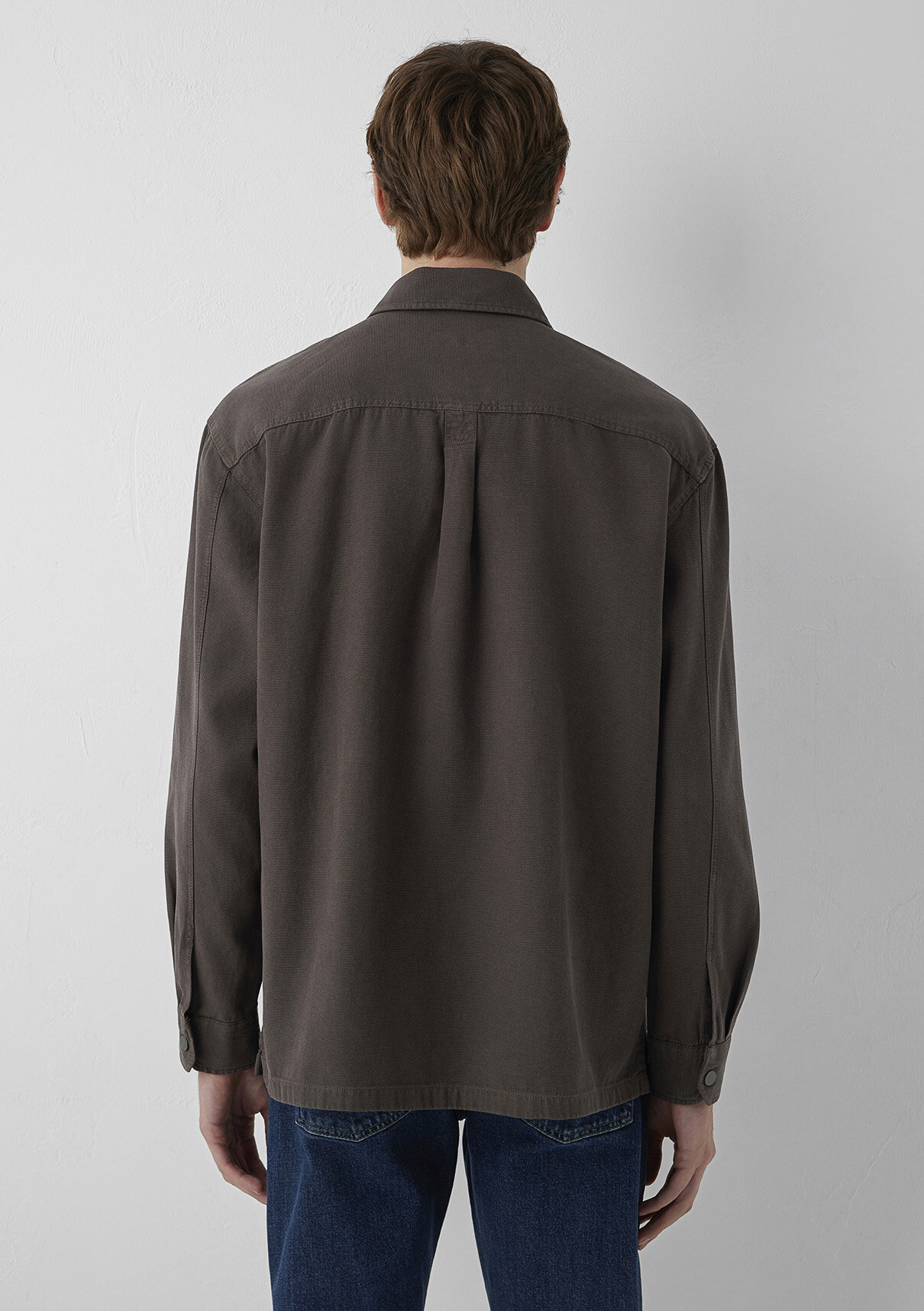 Mavi (Tencel™) Lyocell Karışımlı Kahverengi Gömlek görsel 5
