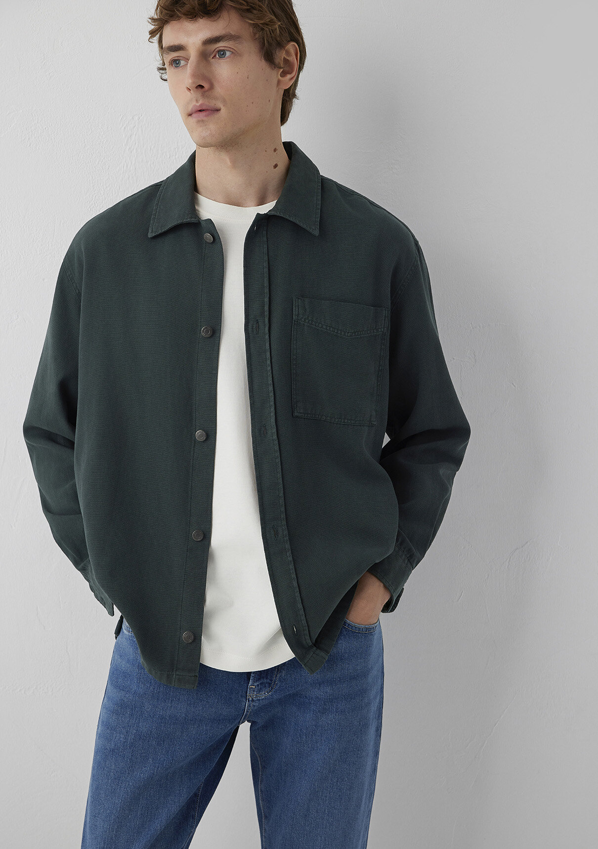 Mavi (Tencel™) Lyocell Karışımlı Yeşil Gömlek