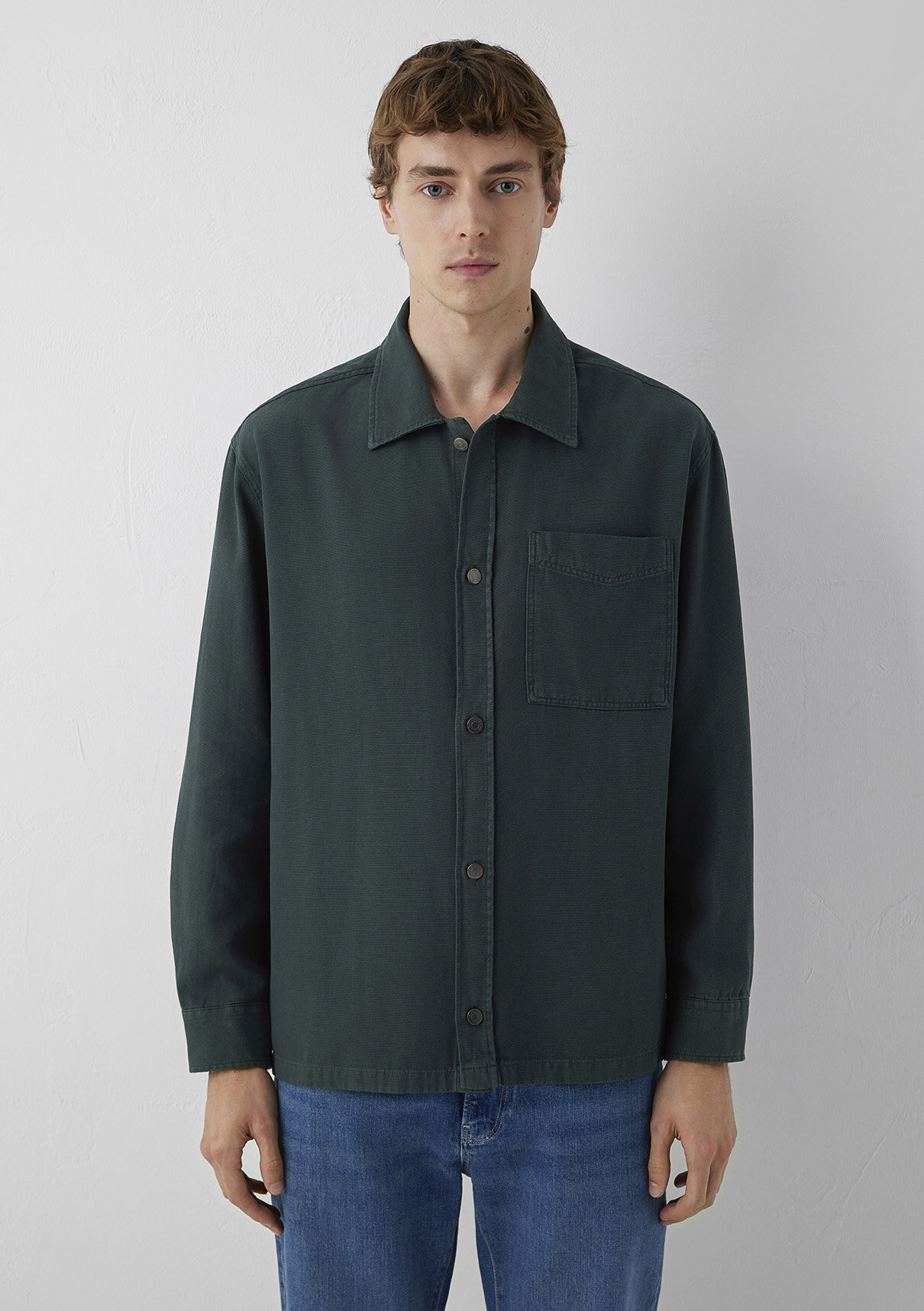 Mavi (Tencel™) Lyocell Karışımlı Yeşil Gömlek görsel 3