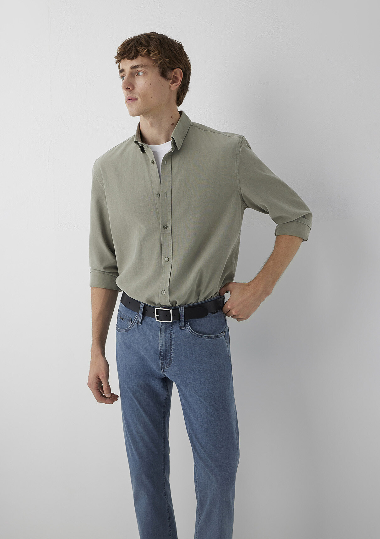 Mavi (Tencel™) Lyocell Karışımlı Haki Gömlek