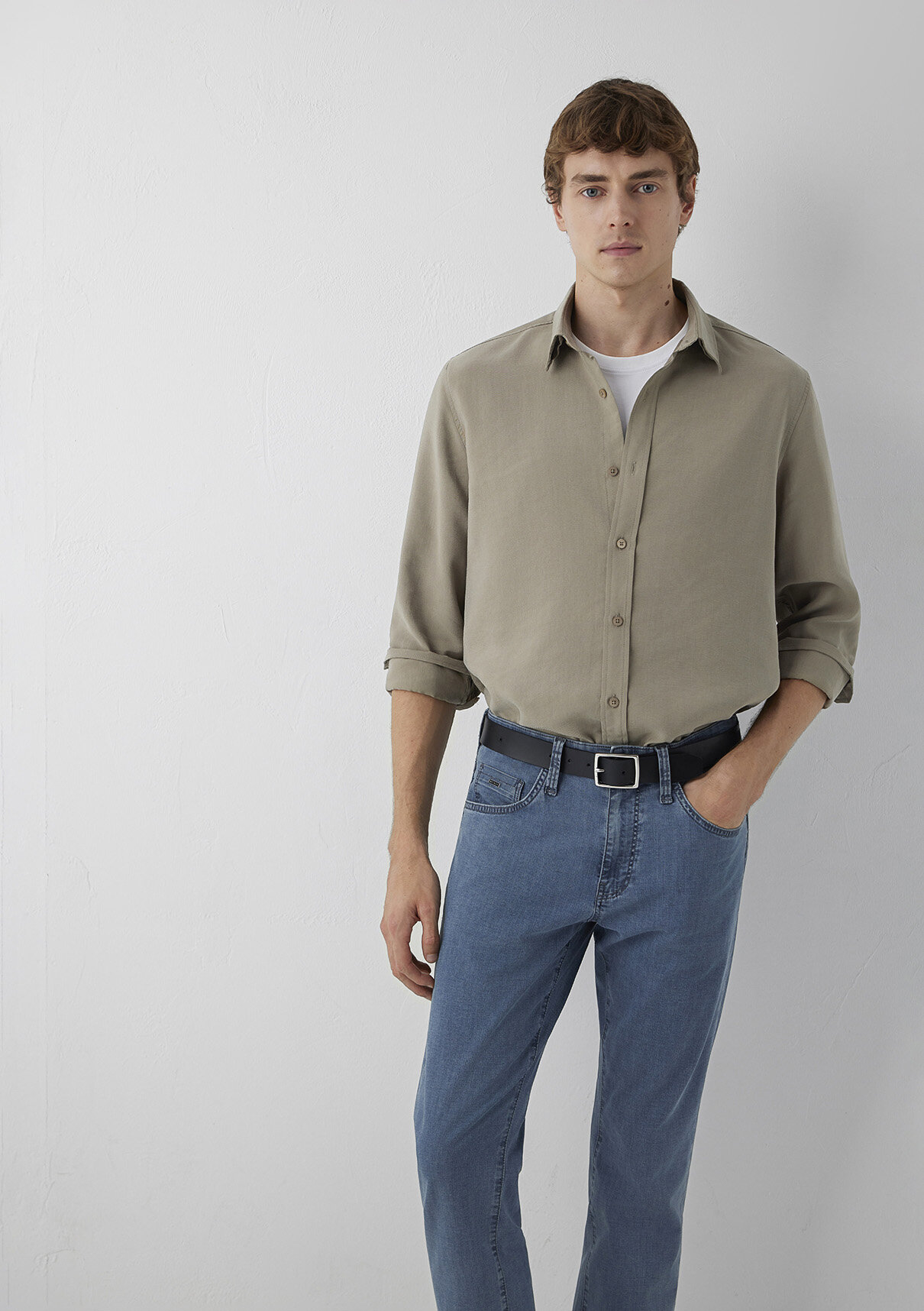 Mavi (Tencel™) Lyocell Karışımlı Haki Gömlek