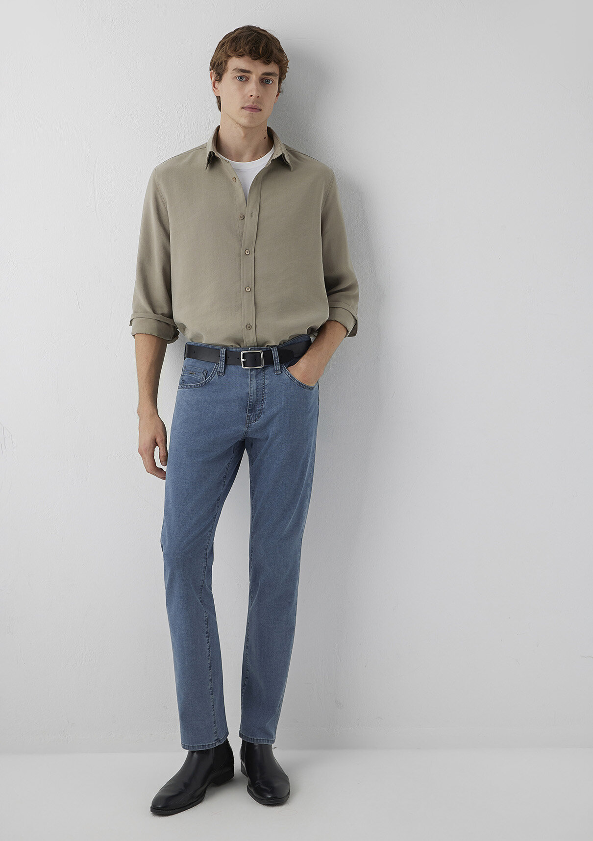 Mavi (Tencel™) Lyocell Karışımlı Haki Gömlek görsel 2