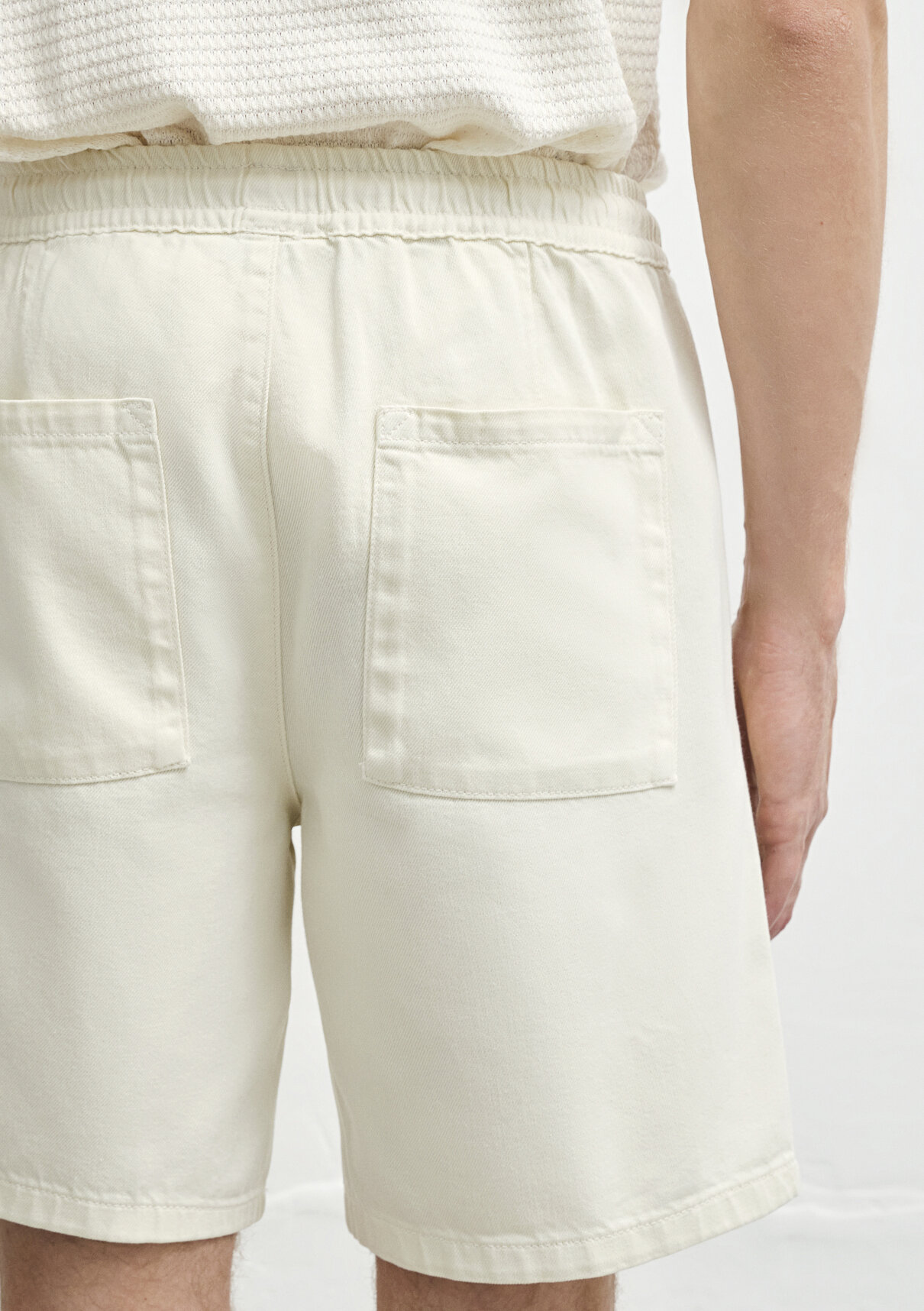 Mavi Dayton Casual Ekru Jean Şort görsel 8