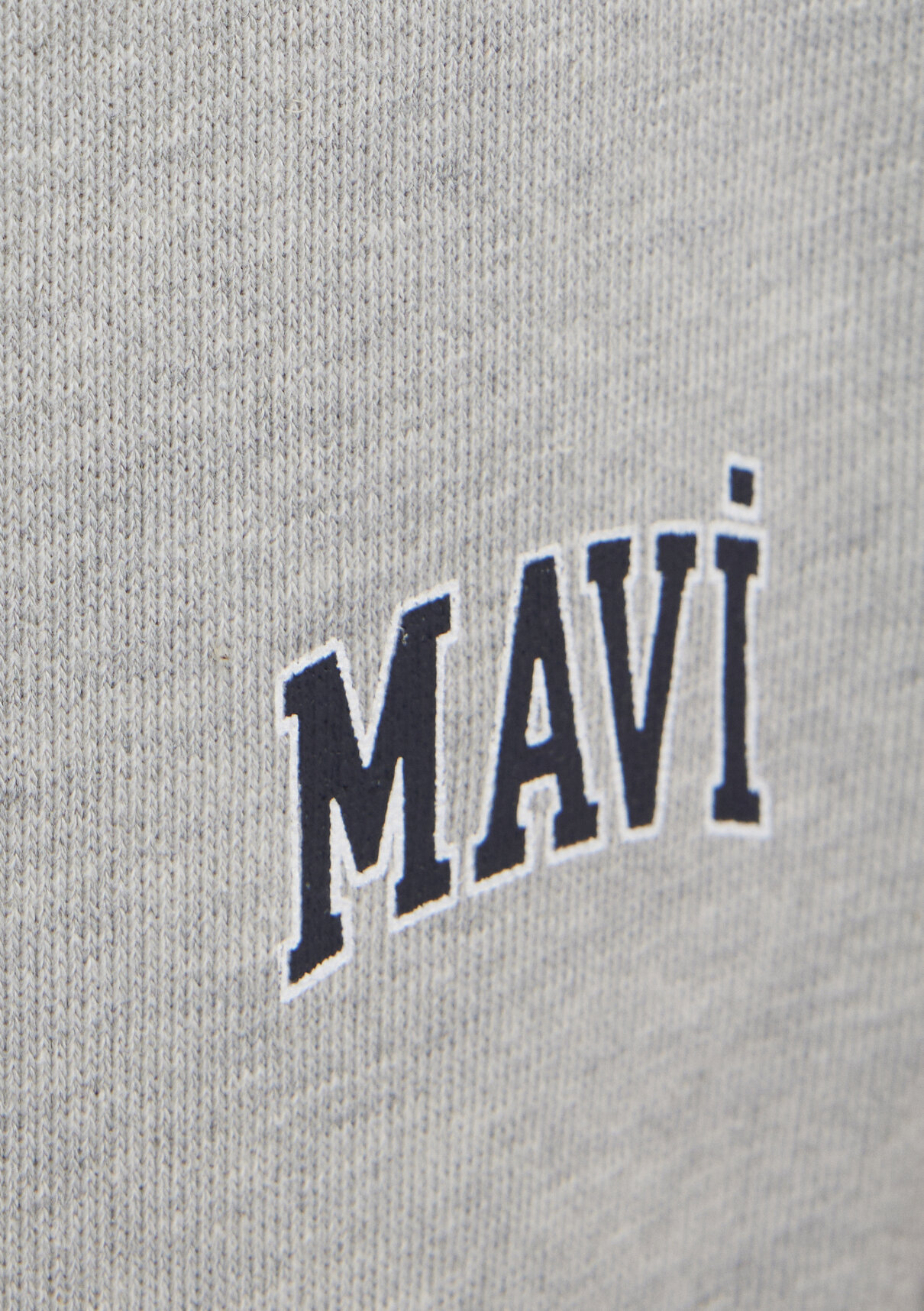 Mavi Logo Baskılı Gri Şort görsel 8