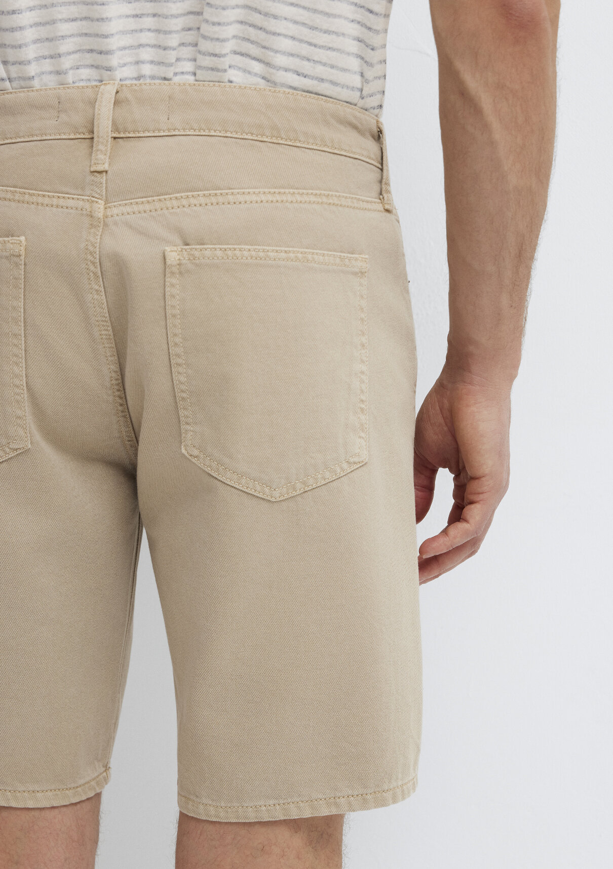 Mavi Willis Street Puslu Bej Denim Jean Şort görsel 8