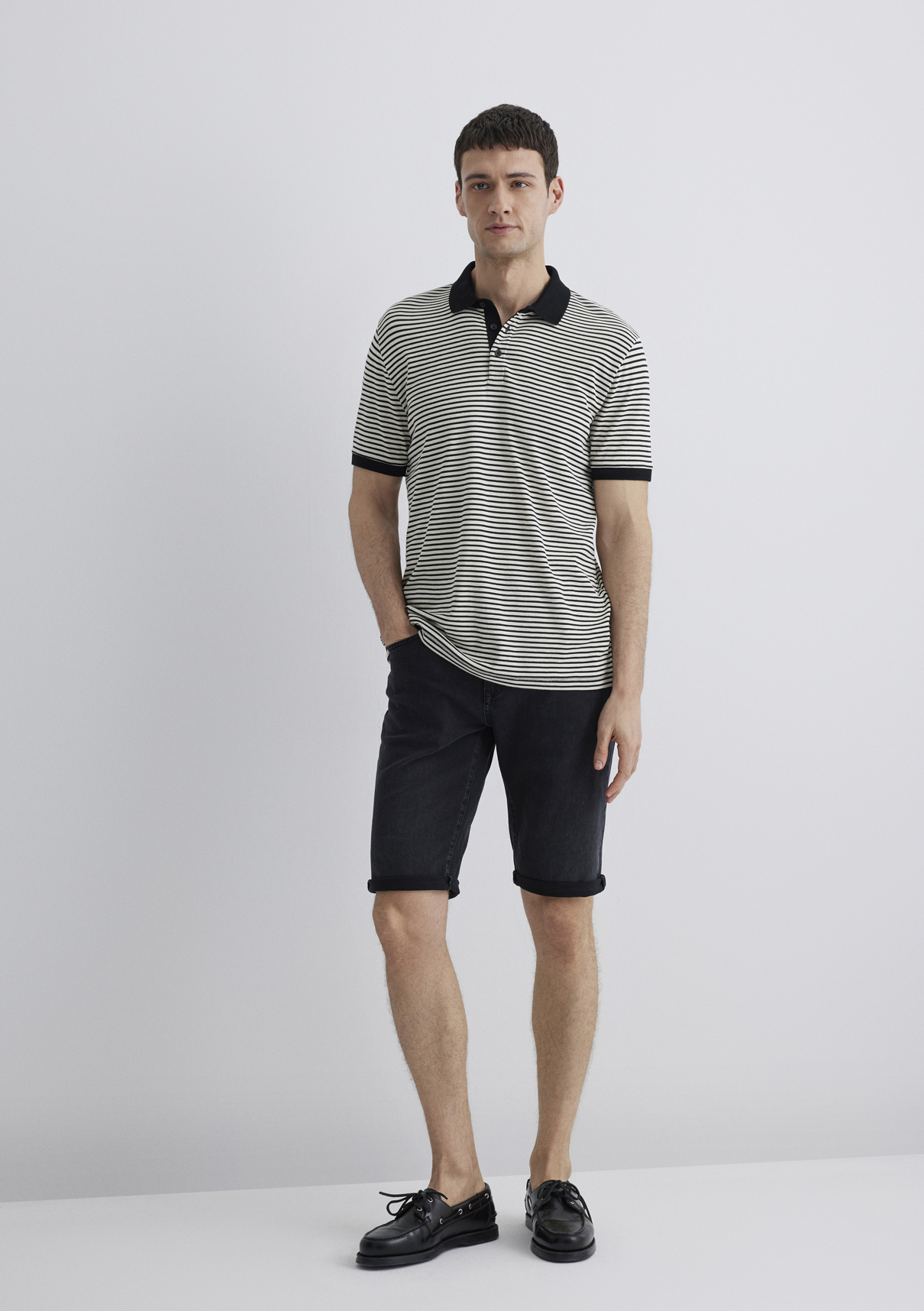 Mavi Nicholas Mavi Black Antrasit Jean Şort görsel 2