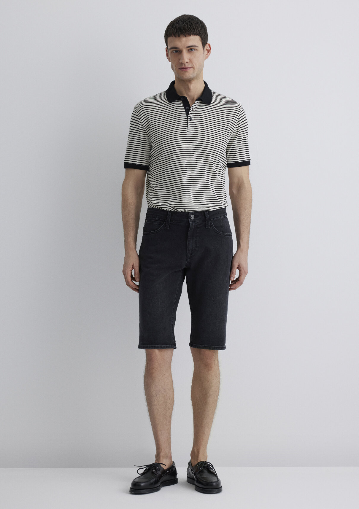 Mavi Nicholas Mavi Black Antrasit Jean Şort görsel 3