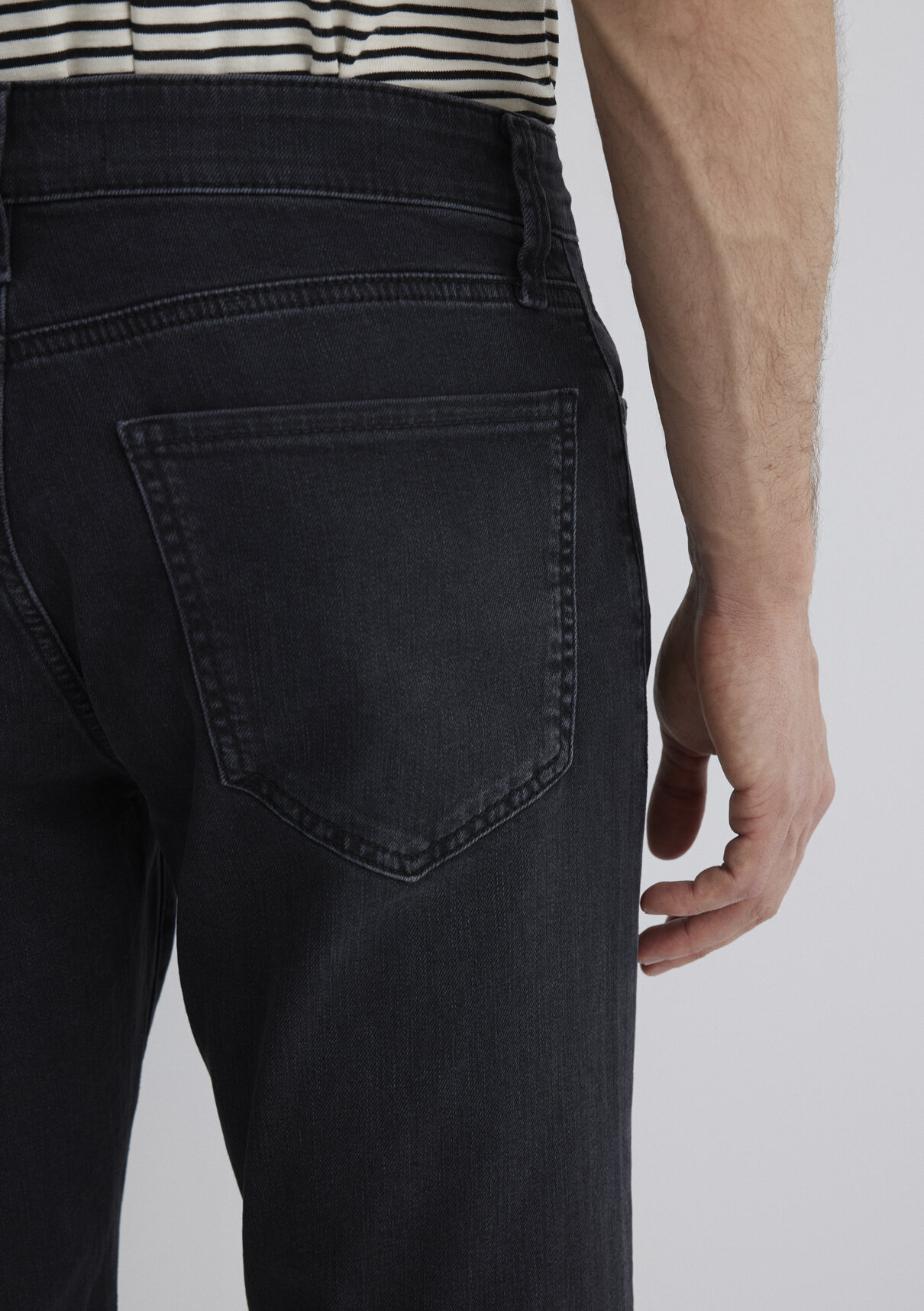 Mavi Nicholas Mavi Black Antrasit Jean Şort görsel 7