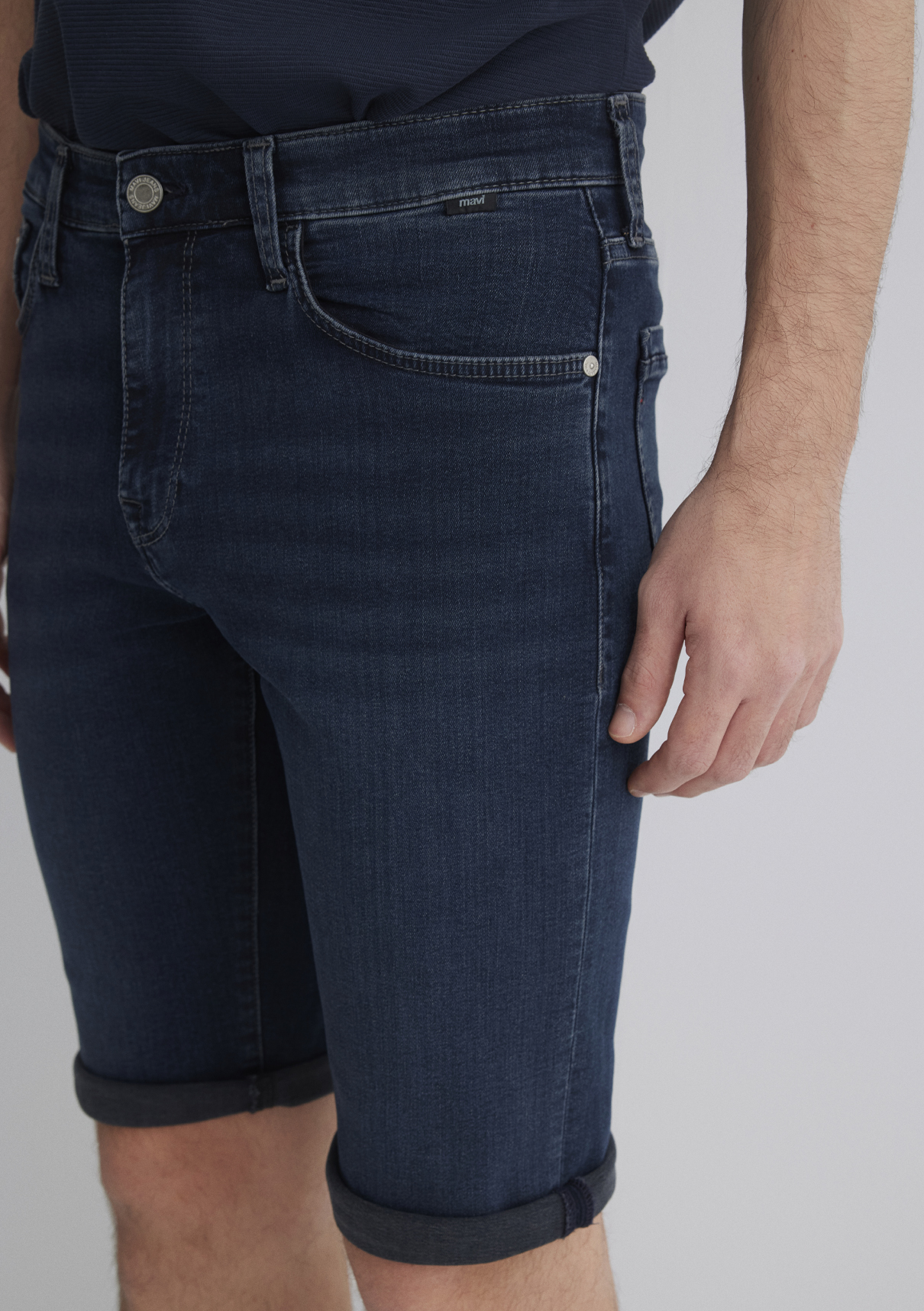Mavi Nicholas Mavi Premium Gece Mavisi Jean Şort görsel 5