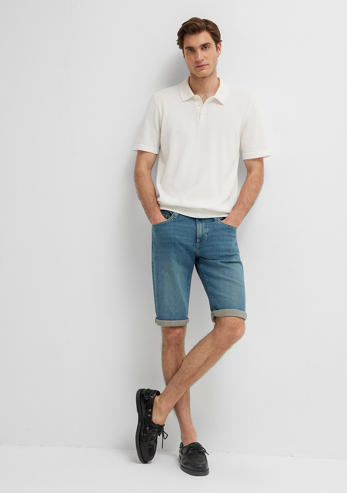 Mavi Nicholas Premium Blue Vintage Indigo Mavisi Jean Şort görsel 2