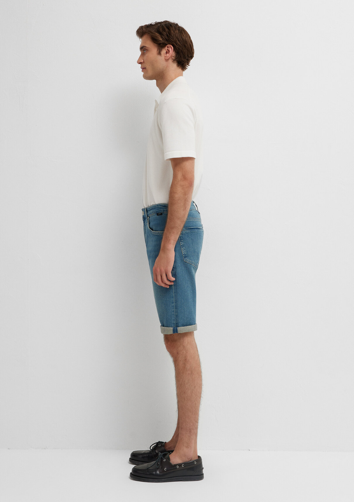 Mavi Nicholas Premium Blue Vintage Indigo Mavisi Jean Şort görsel 4