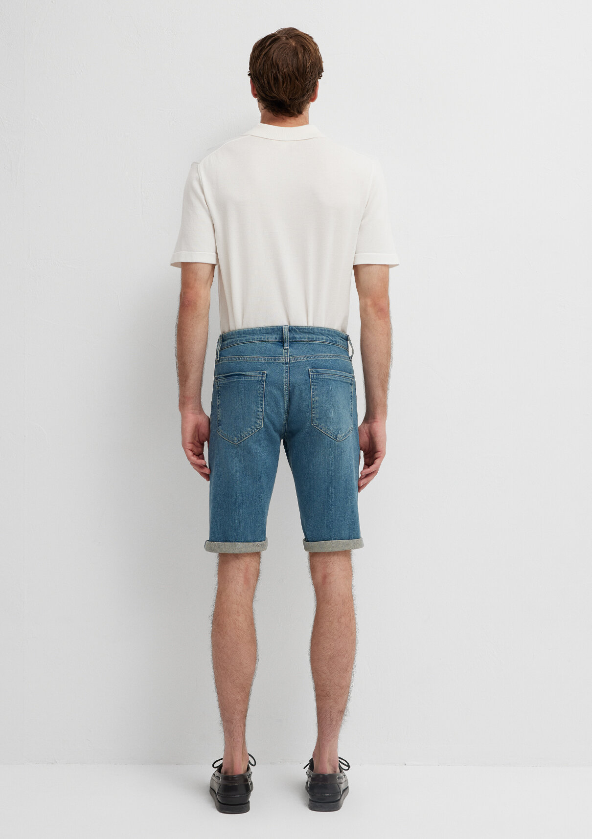 Mavi Nicholas Premium Blue Vintage Indigo Mavisi Jean Şort görsel 5