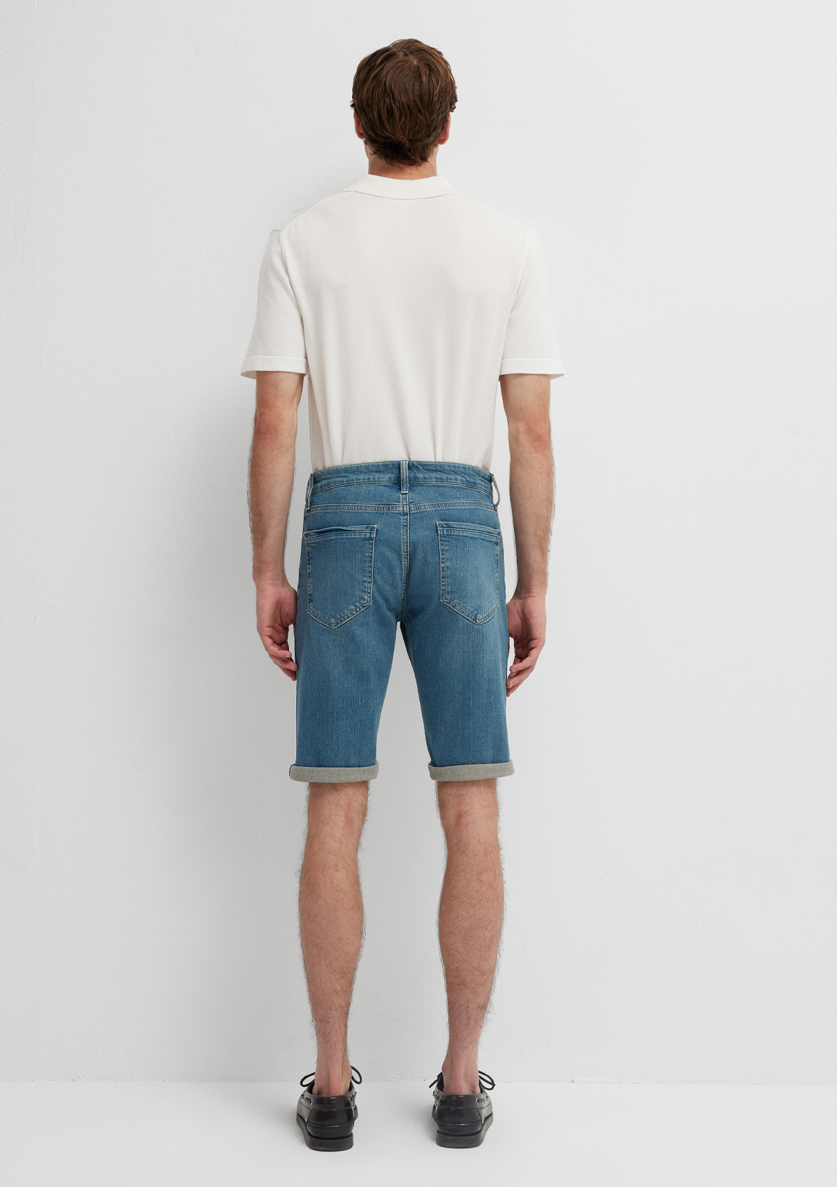 Mavi Nicholas Premium Blue Vintage Indigo Mavisi Jean Şort görsel 5