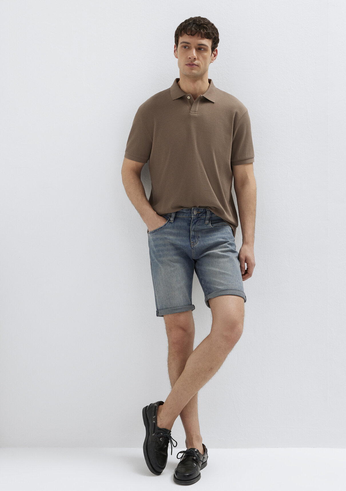 Mavi Brian Street Puslu Indigo Mavisi Jean Şort görsel 2