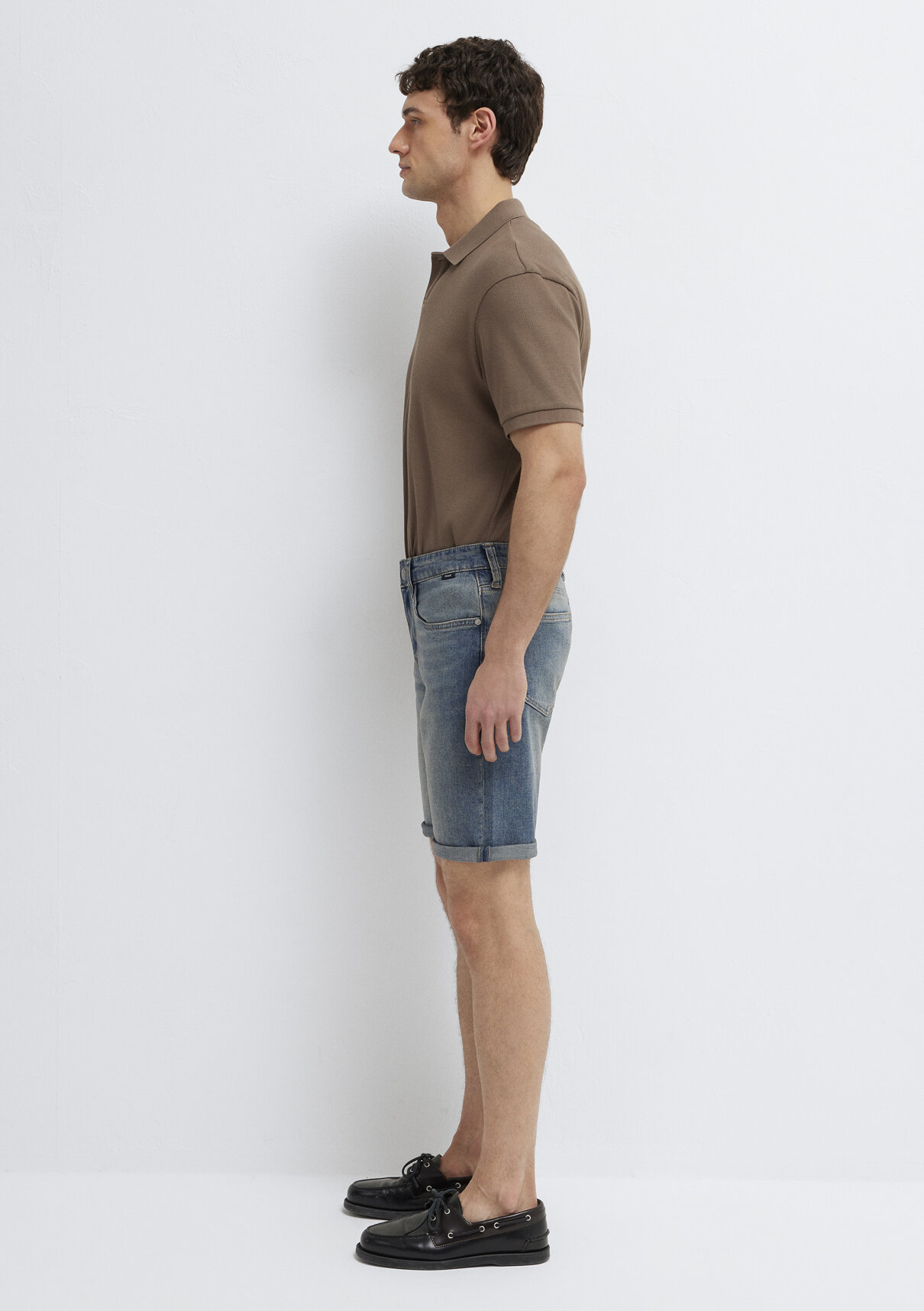 Mavi Brian Street Puslu Indigo Mavisi Jean Şort görsel 4