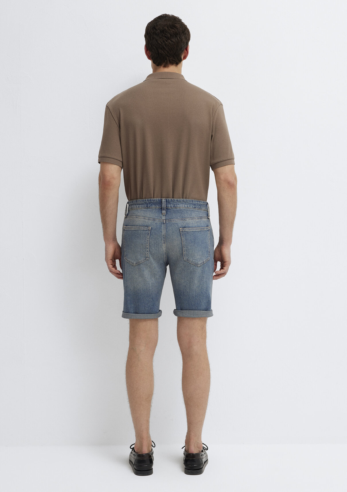 Mavi Brian Street Puslu Indigo Mavisi Jean Şort görsel 5