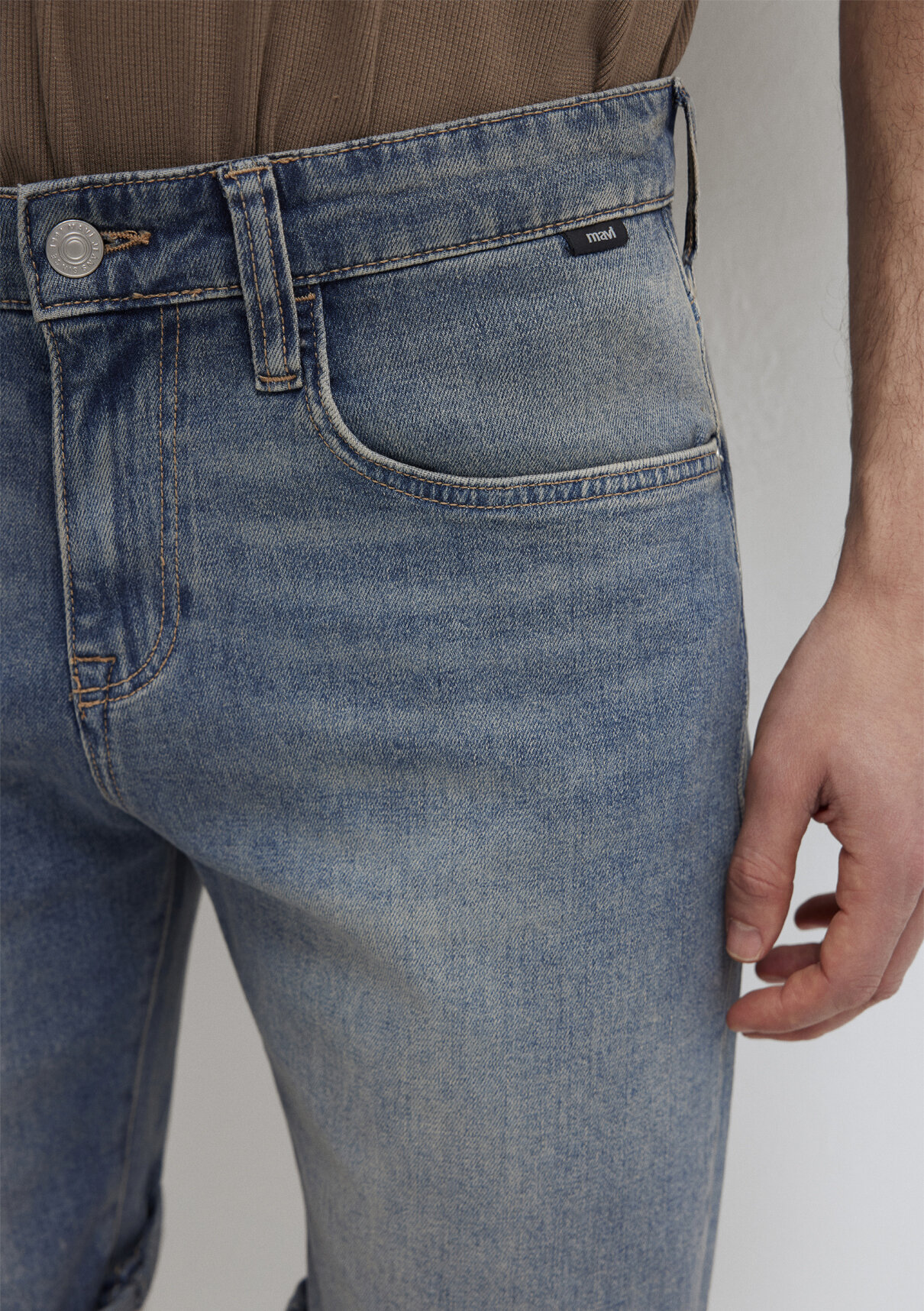 Mavi Brian Street Puslu Indigo Mavisi Jean Şort görsel 6