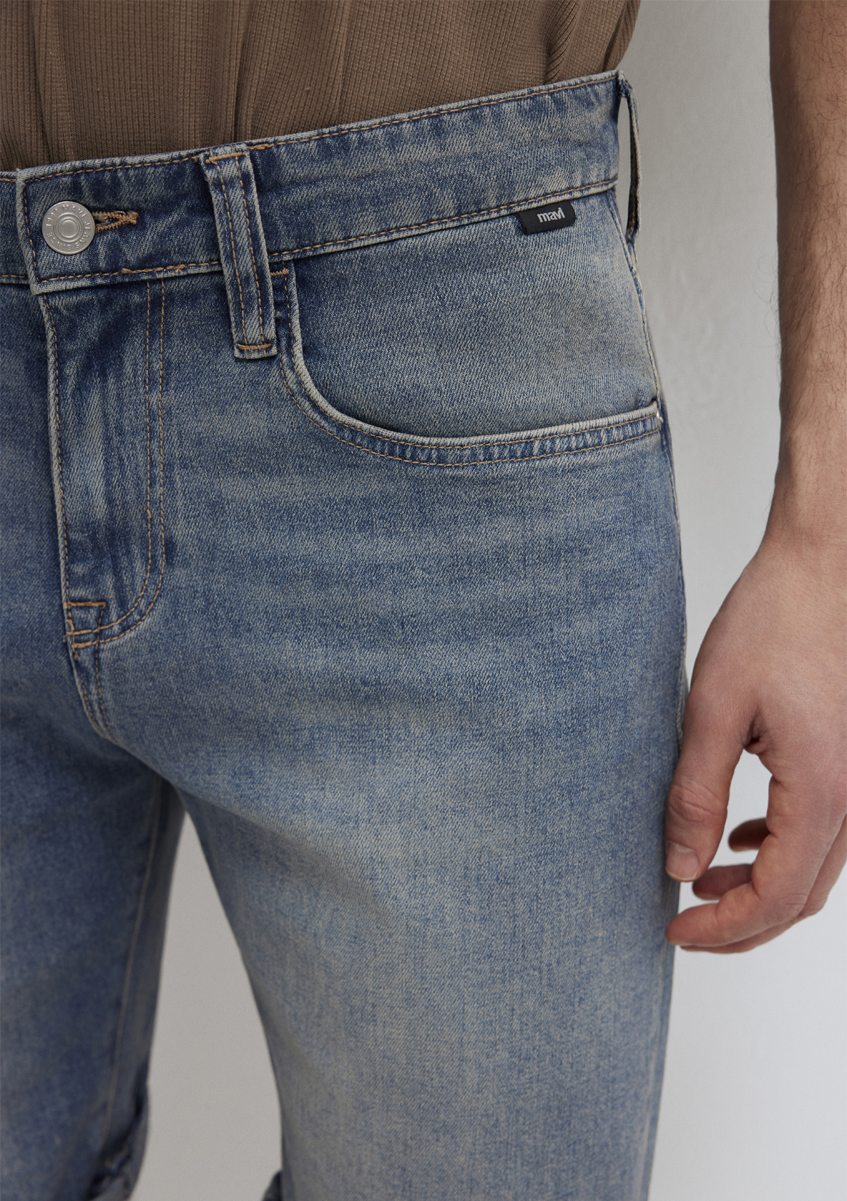 Mavi Brian Street Puslu Indigo Mavisi Jean Şort görsel 6