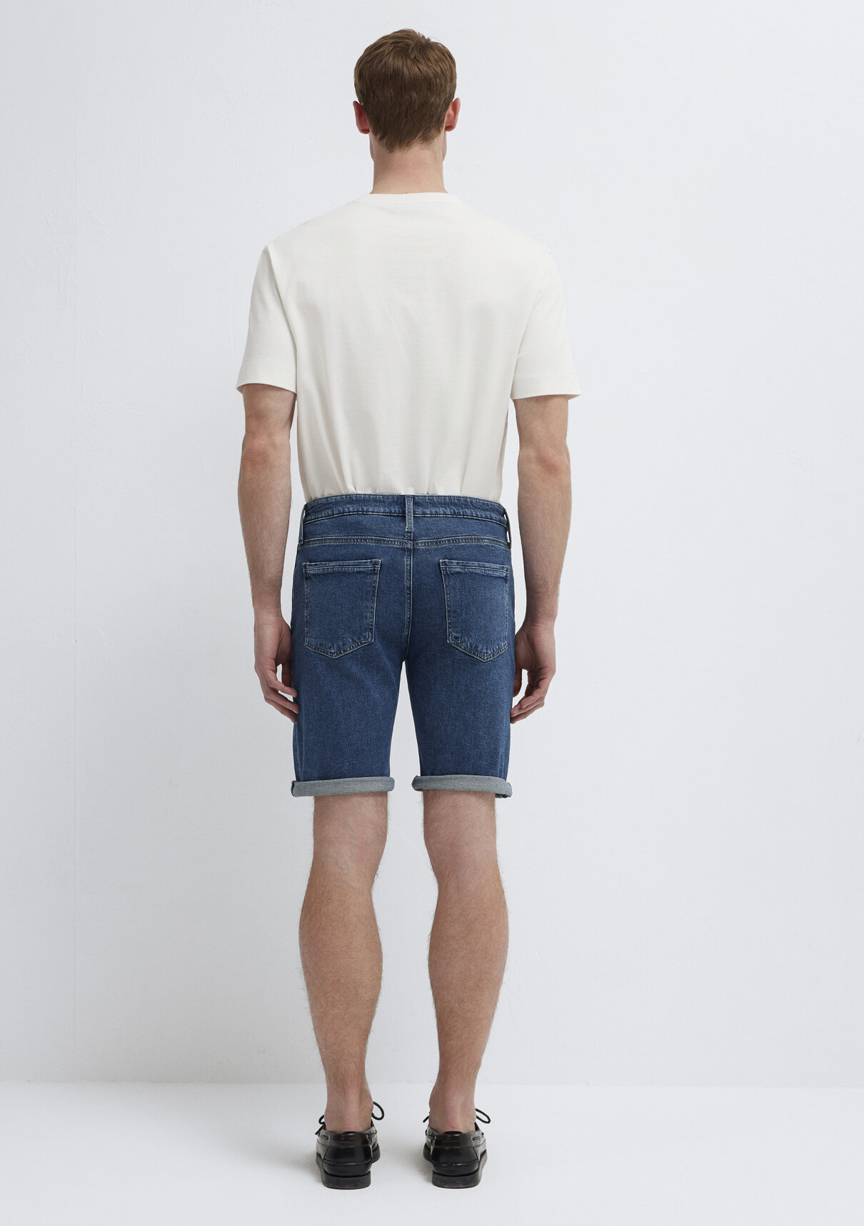 Mavi Brian Premium Blue Puslu Koyu Mavi Jean Şort görsel 6