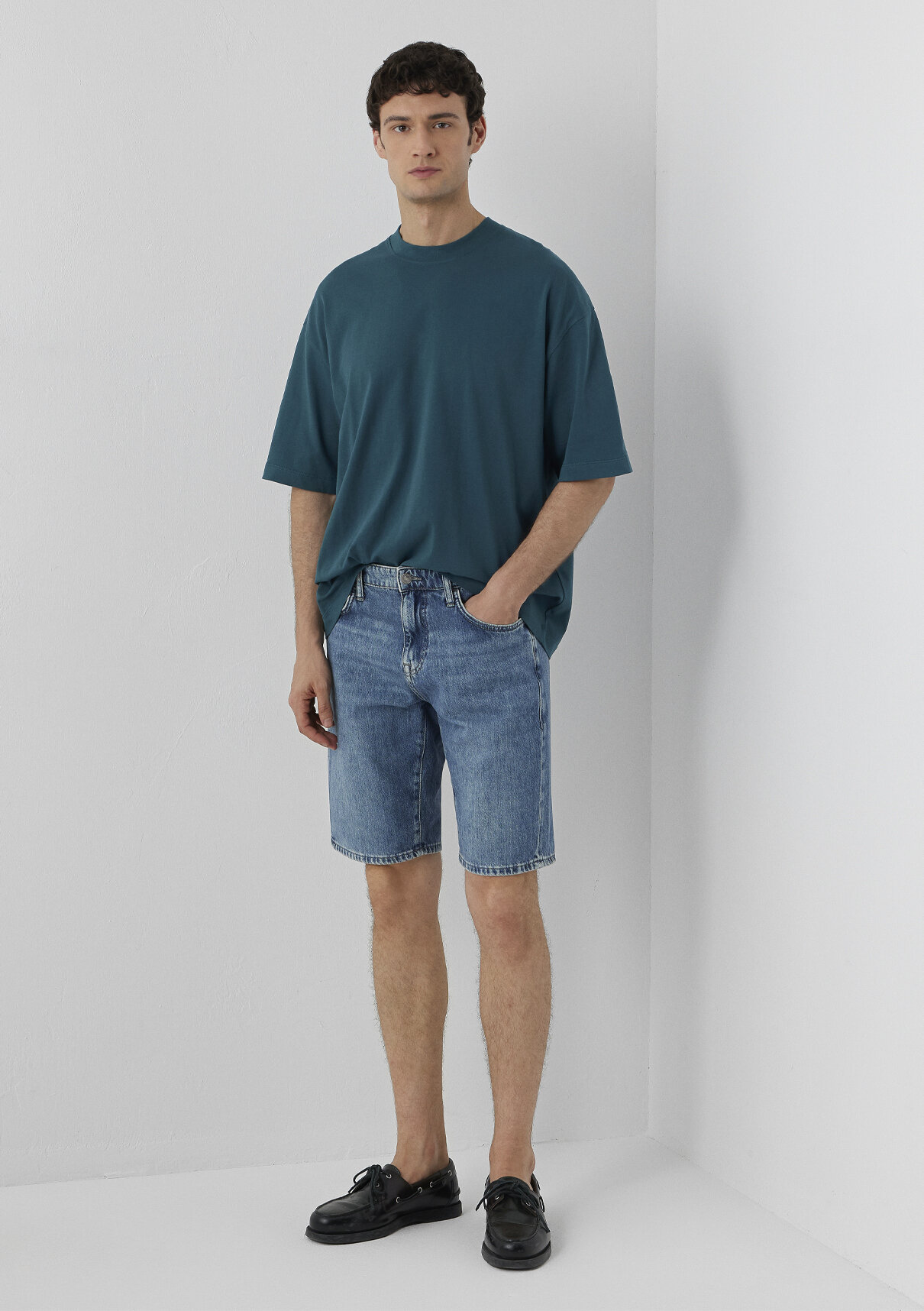Mavi LISBON SHORT Street Puslu Indigo Mavisi Jean Şort görsel 2