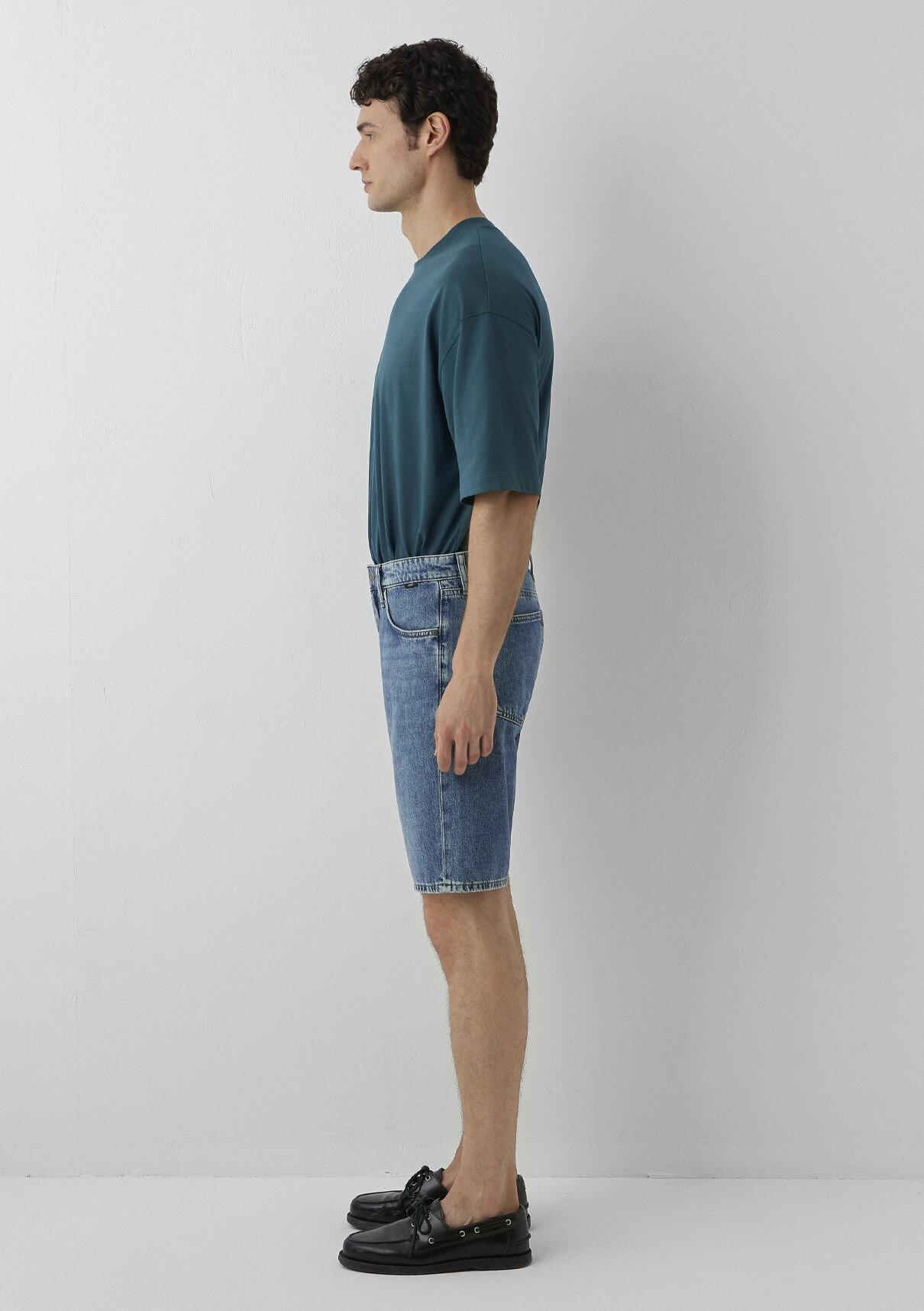 Mavi LISBON SHORT Street Puslu Indigo Mavisi Jean Şort görsel 4