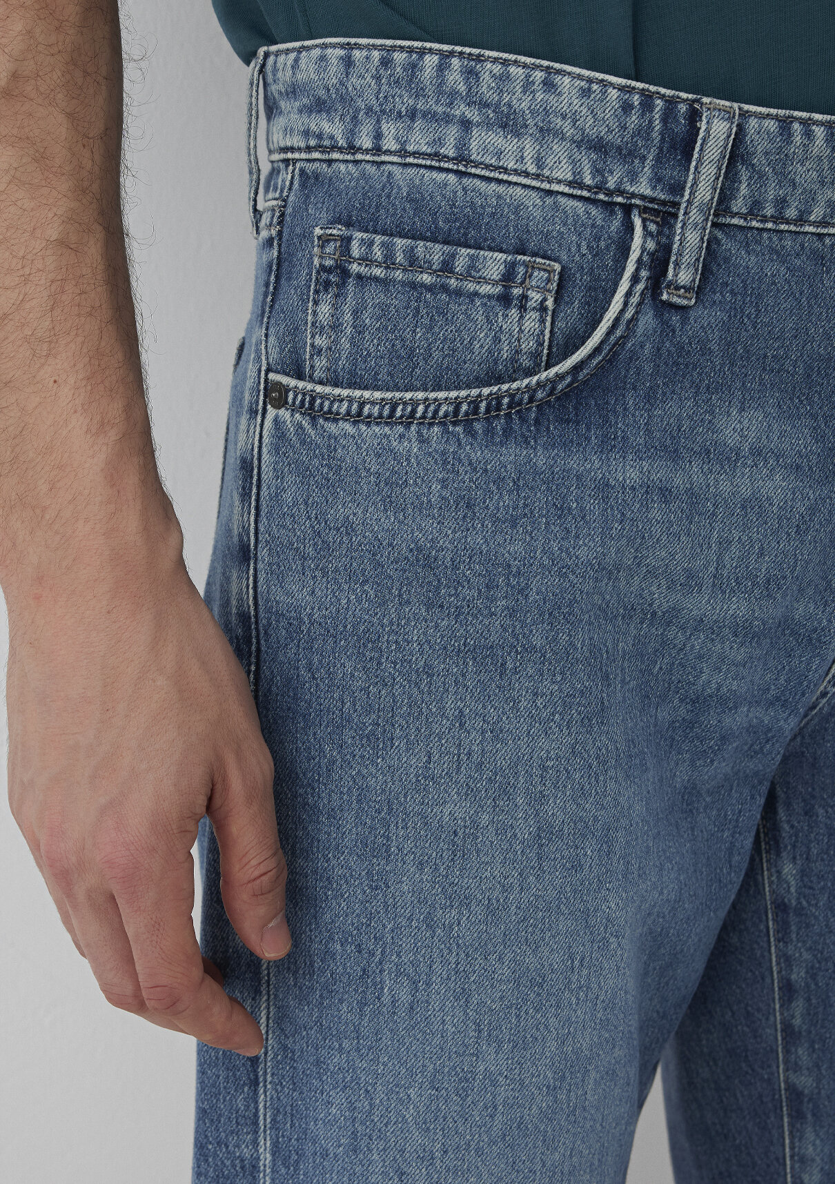 Mavi LISBON SHORT Street Puslu Indigo Mavisi Jean Şort görsel 6
