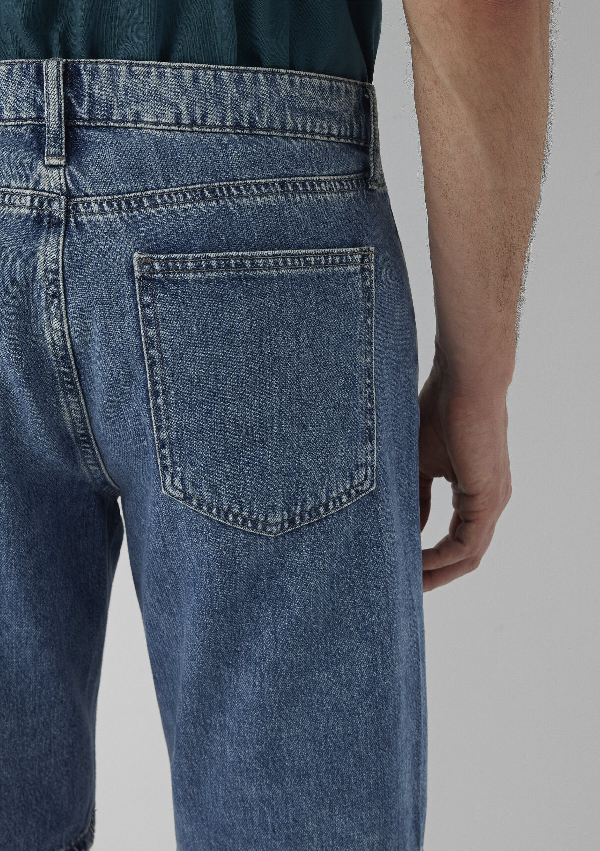 Mavi LISBON SHORT Street Puslu Indigo Mavisi Jean Şort görsel 8
