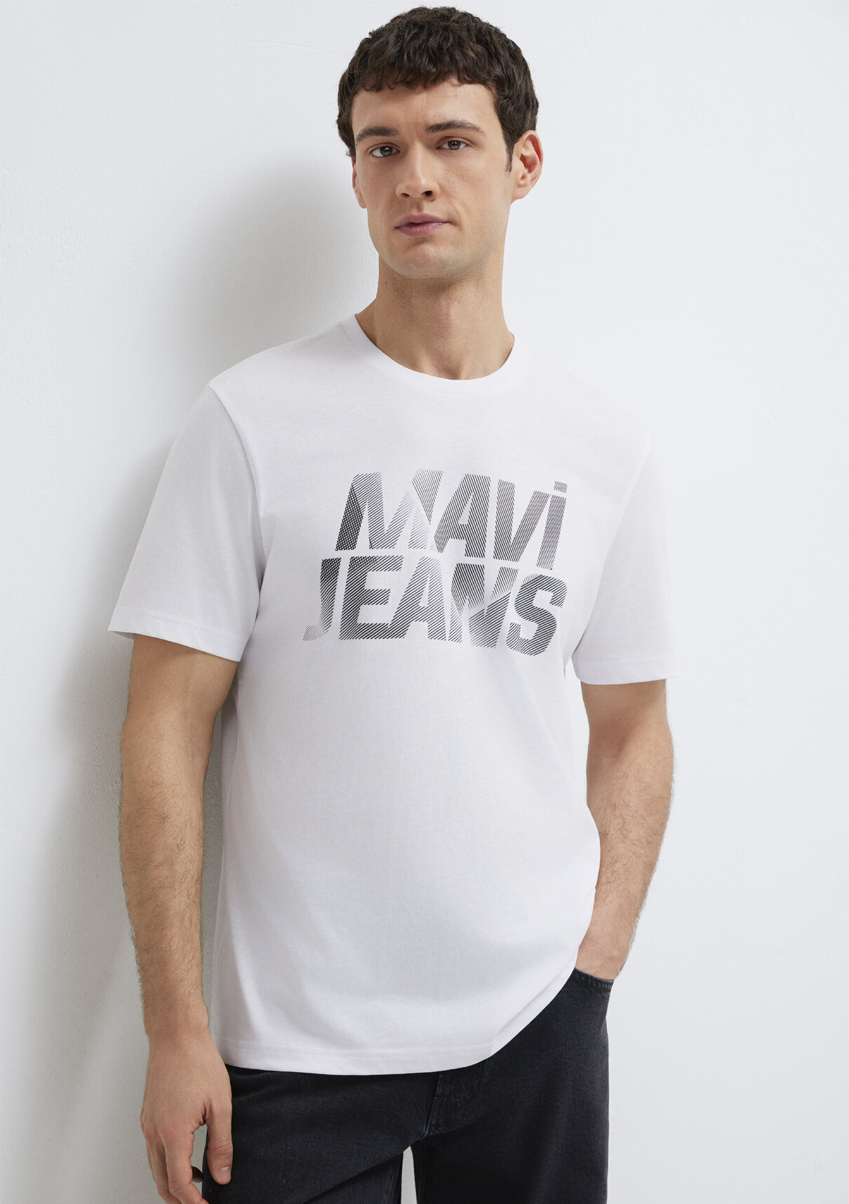 Mavi Jeans Baskılı Beyaz Tişört