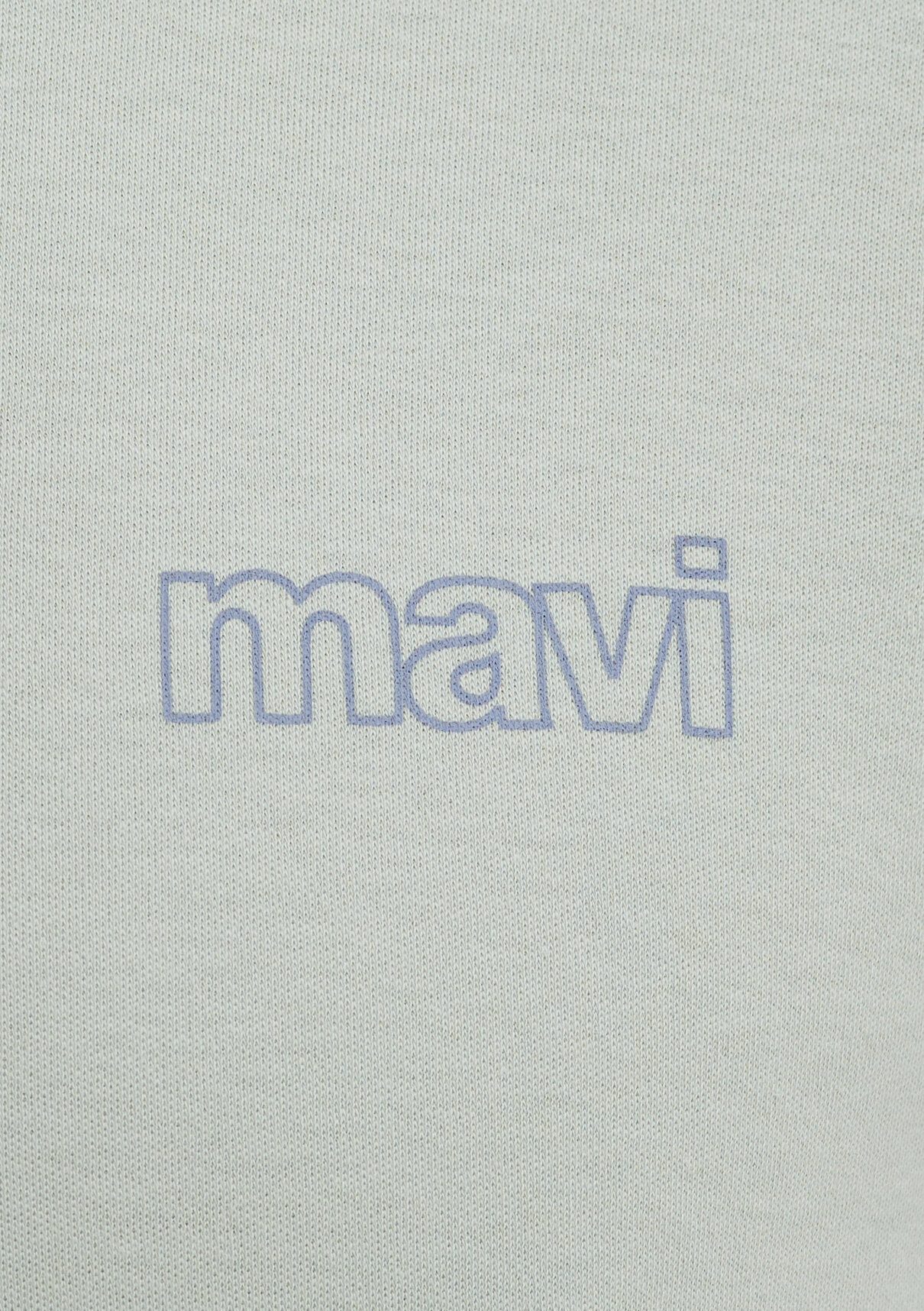 Mavi Logo Baskılı Yeşil İnterlok Tişört görsel 8