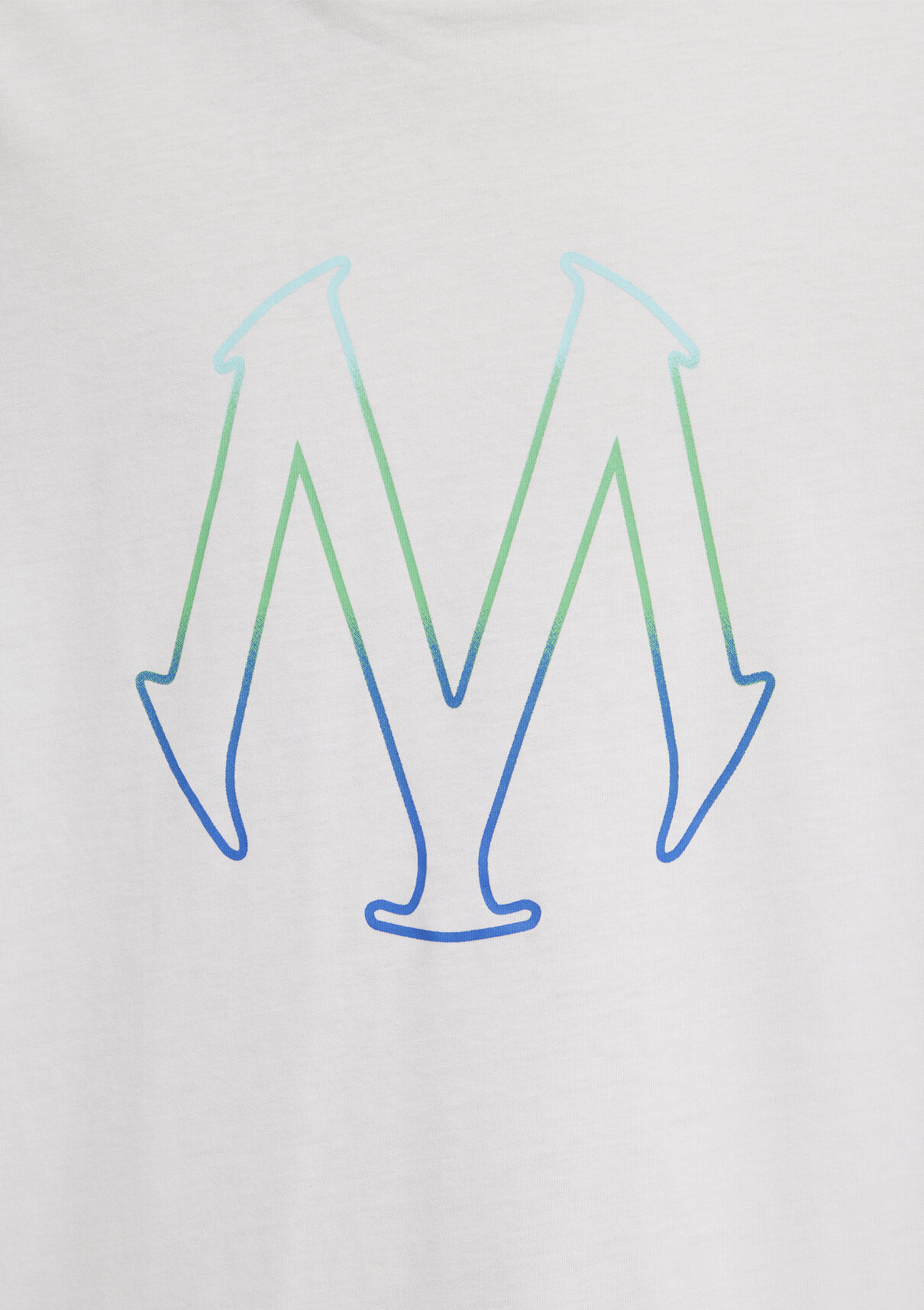 Mavi Logo Baskılı Ekru Tişört görsel 7