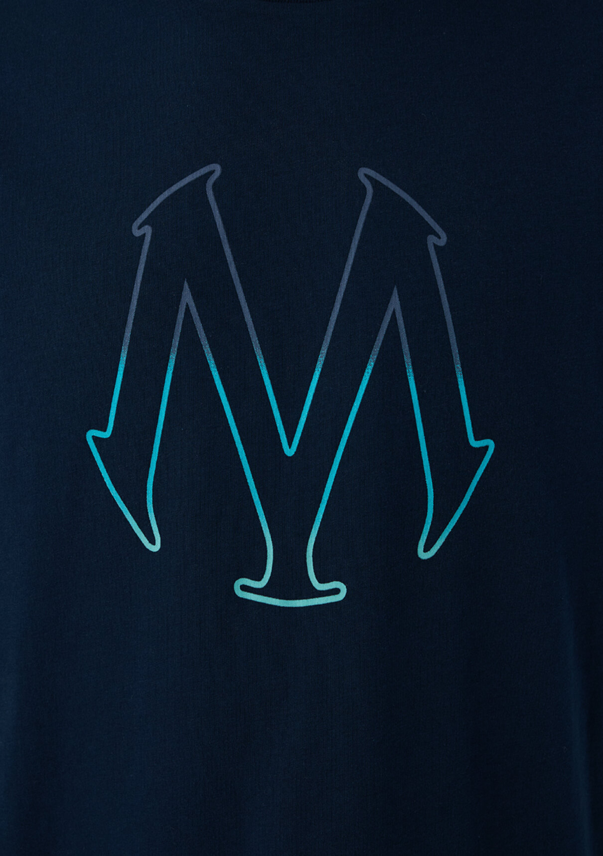 Mavi Logo Baskılı Lacivert Tişört görsel 7