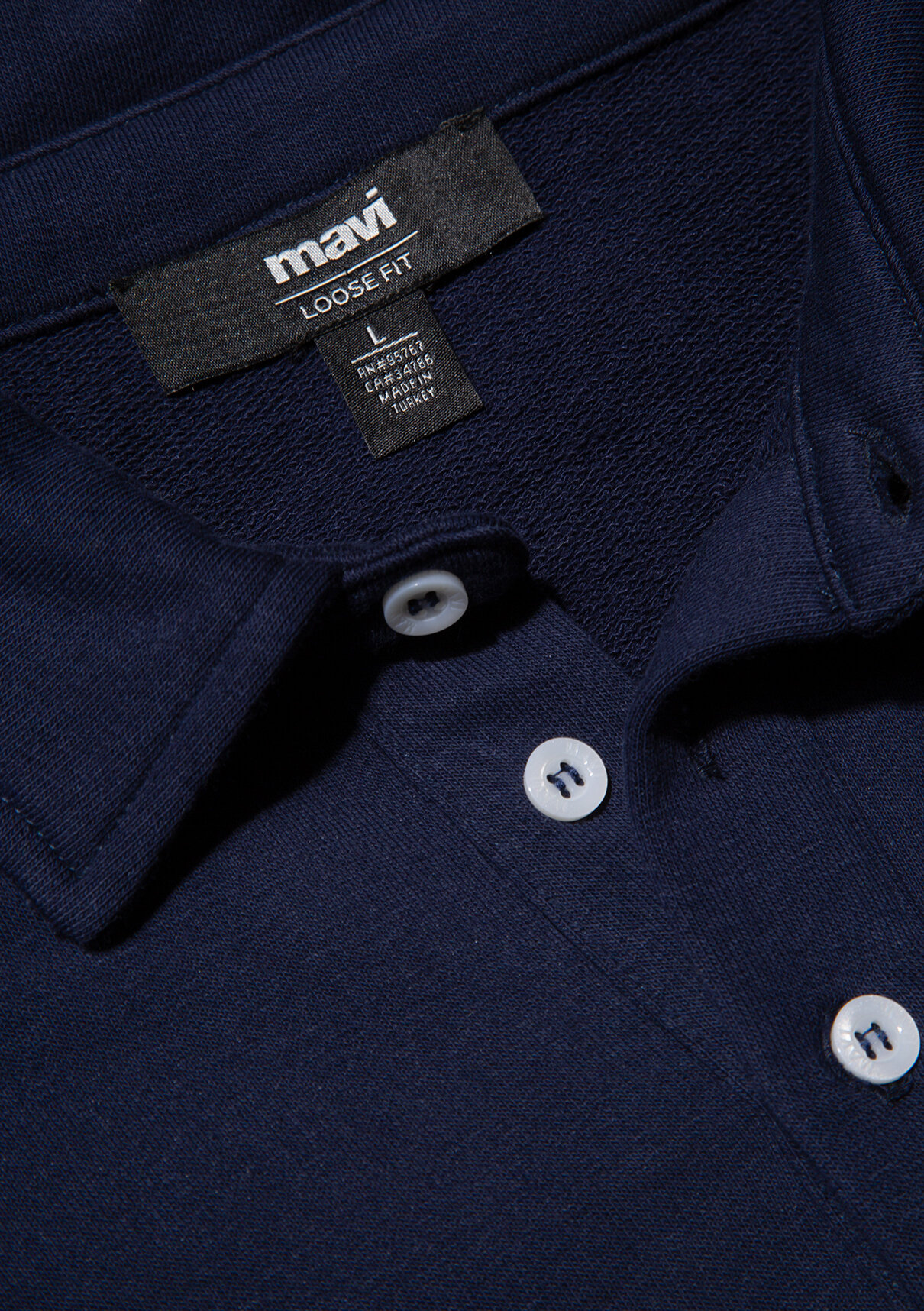 Mavi Lacivert Polo Sweatshirt görsel 6