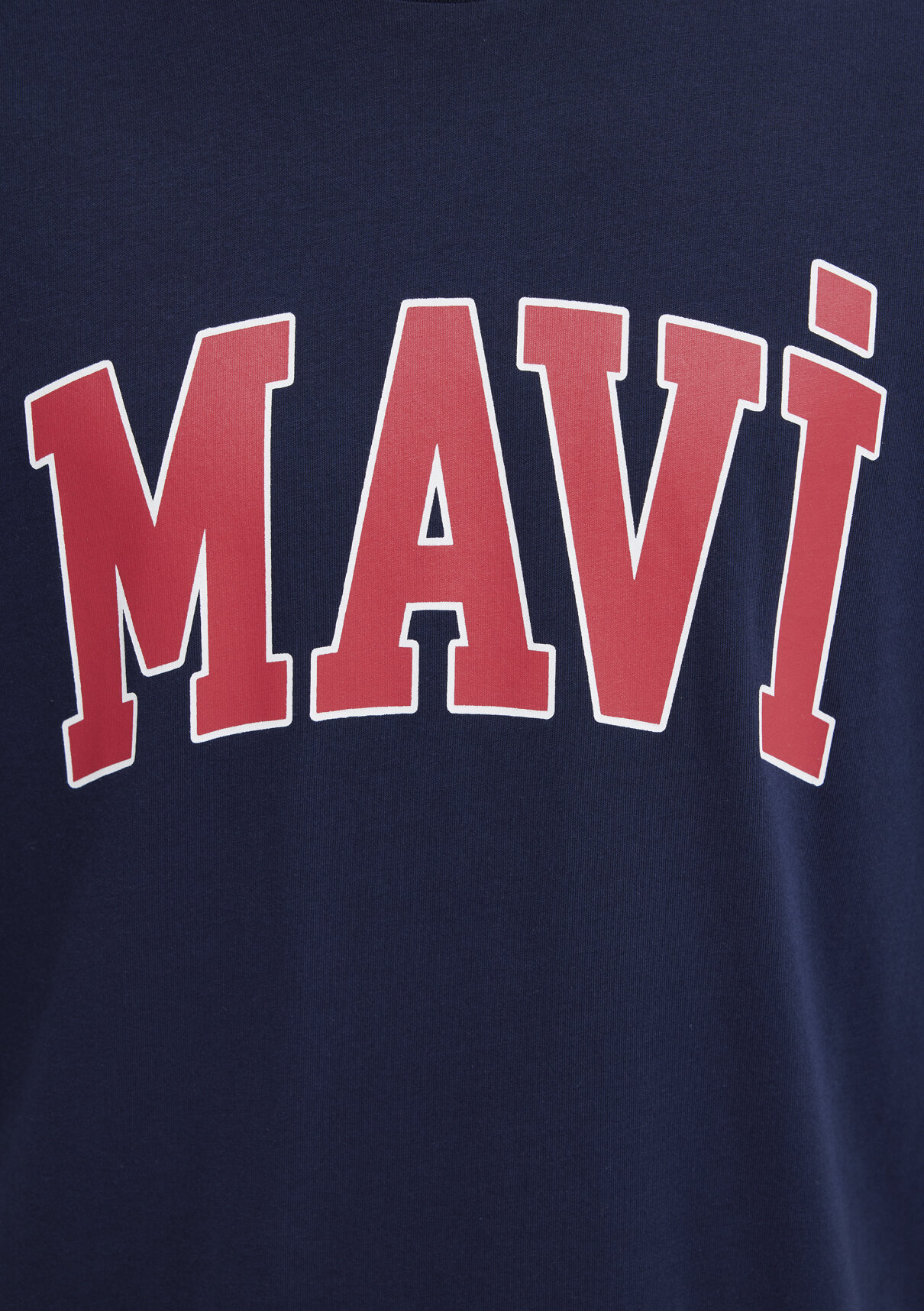 Mavi Logo Baskılı Lacivert Tişört görsel 7