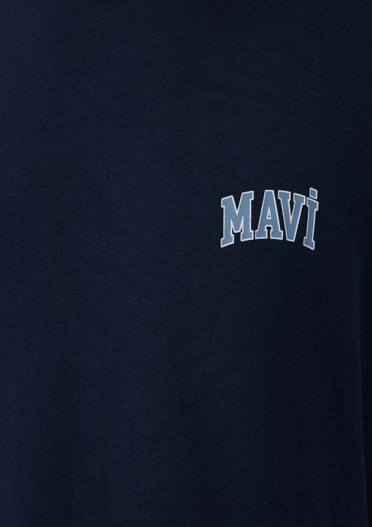 Mavi Logo Baskılı Lacivert Tişört görsel 7