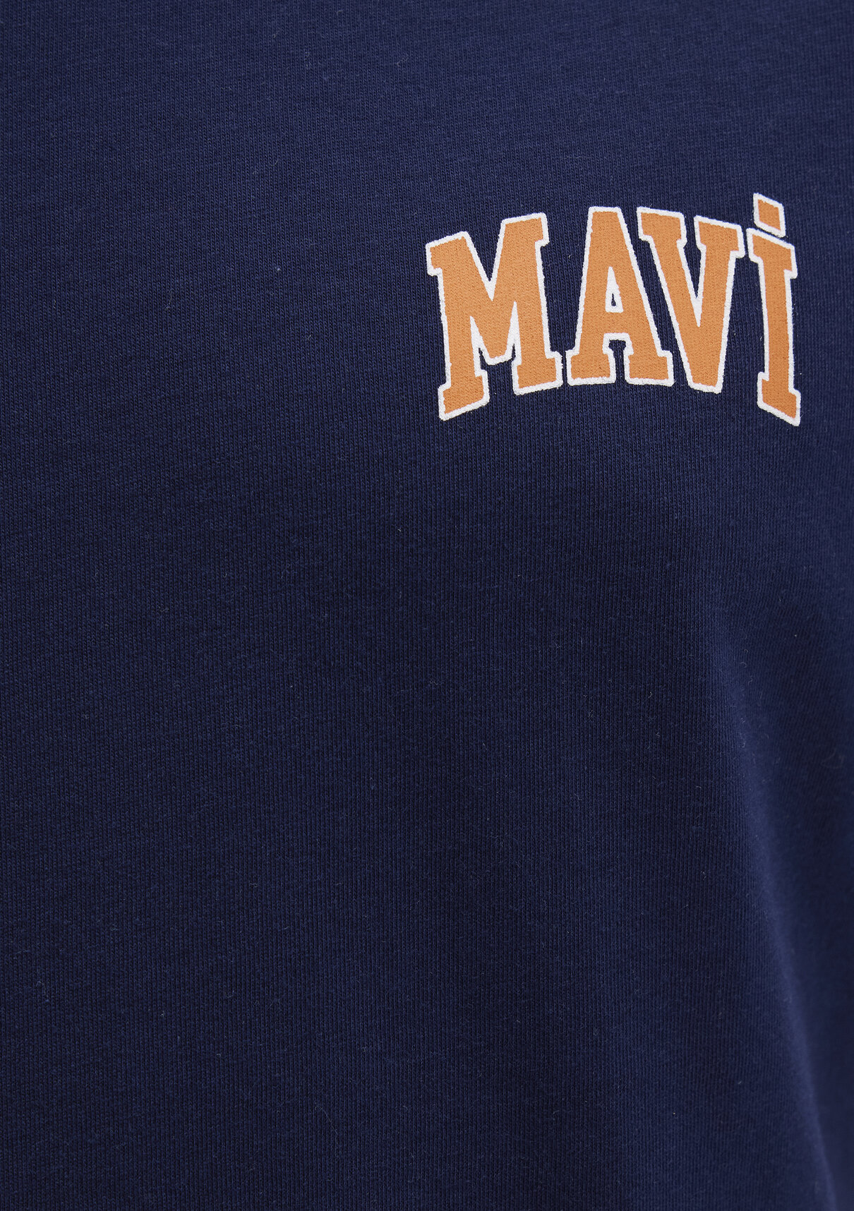 Mavi Logo Baskılı Lacivert Tişört görsel 7