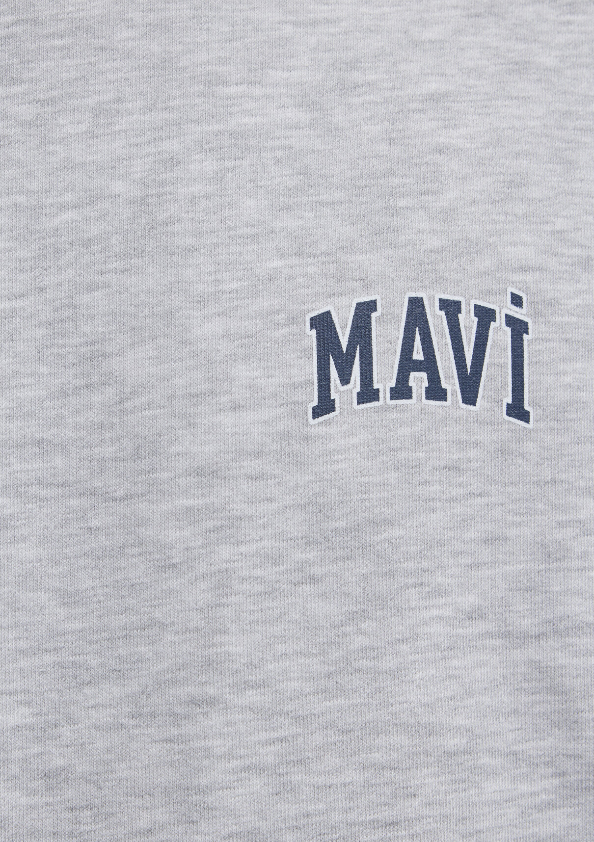 Mavi Logo Baskılı Gri Sweatshirt görsel 8