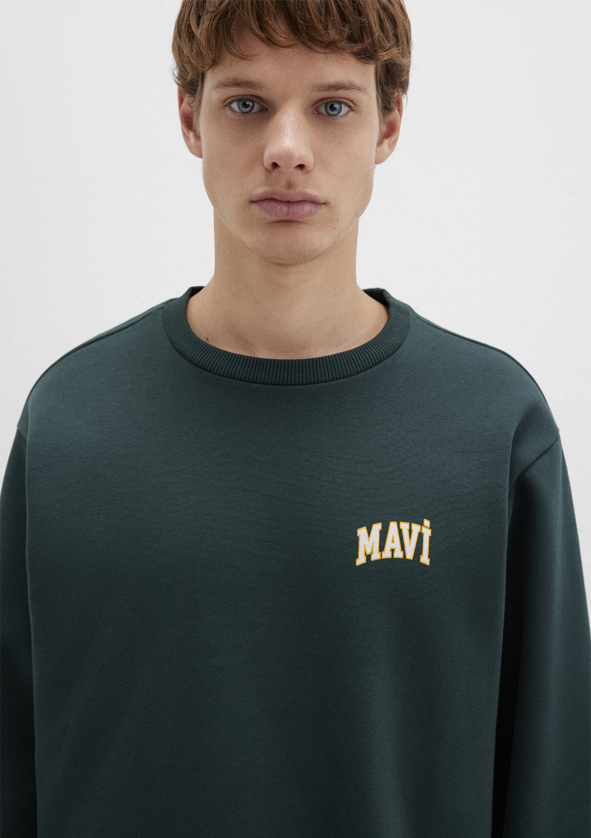 Mavi Logo Baskılı Yeşil Sweatshirt görsel 5