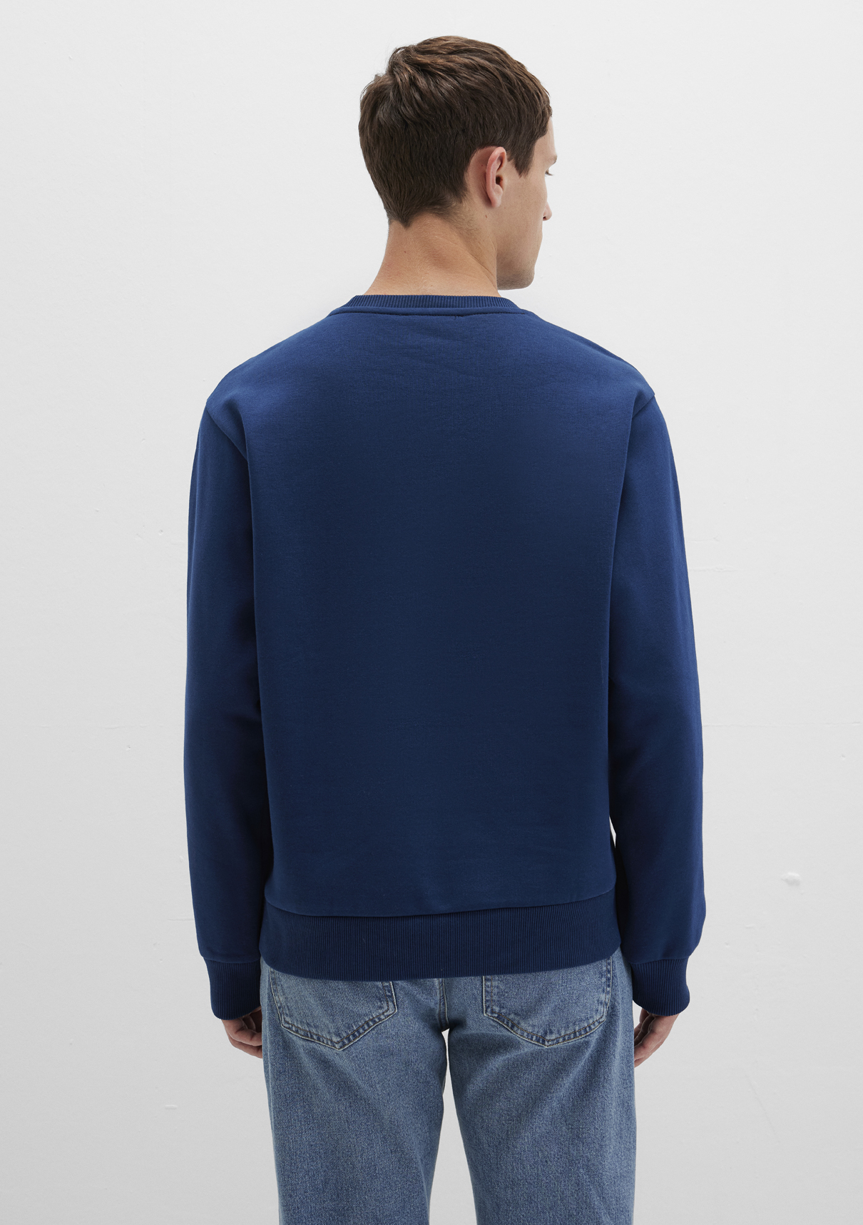 Mavi Logo Baskılı Mavi Sweatshirt görsel 5