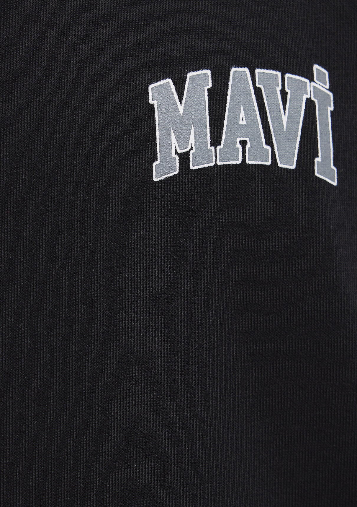 Mavi Logo Baskılı Siyah Sweatshirt görsel 8