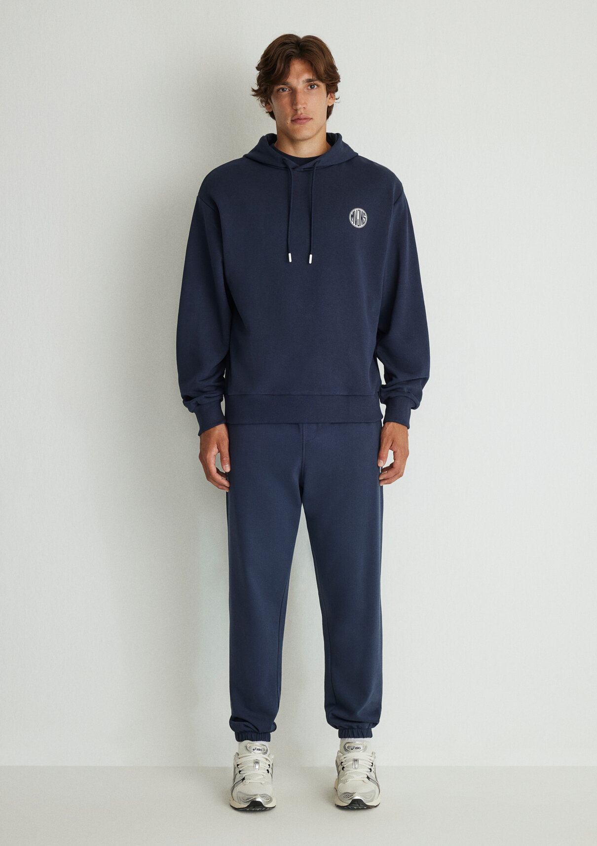 Mavi MVJNS Logo Baskılı Kapüşonlu Lacivert Sweatshirt görsel 2