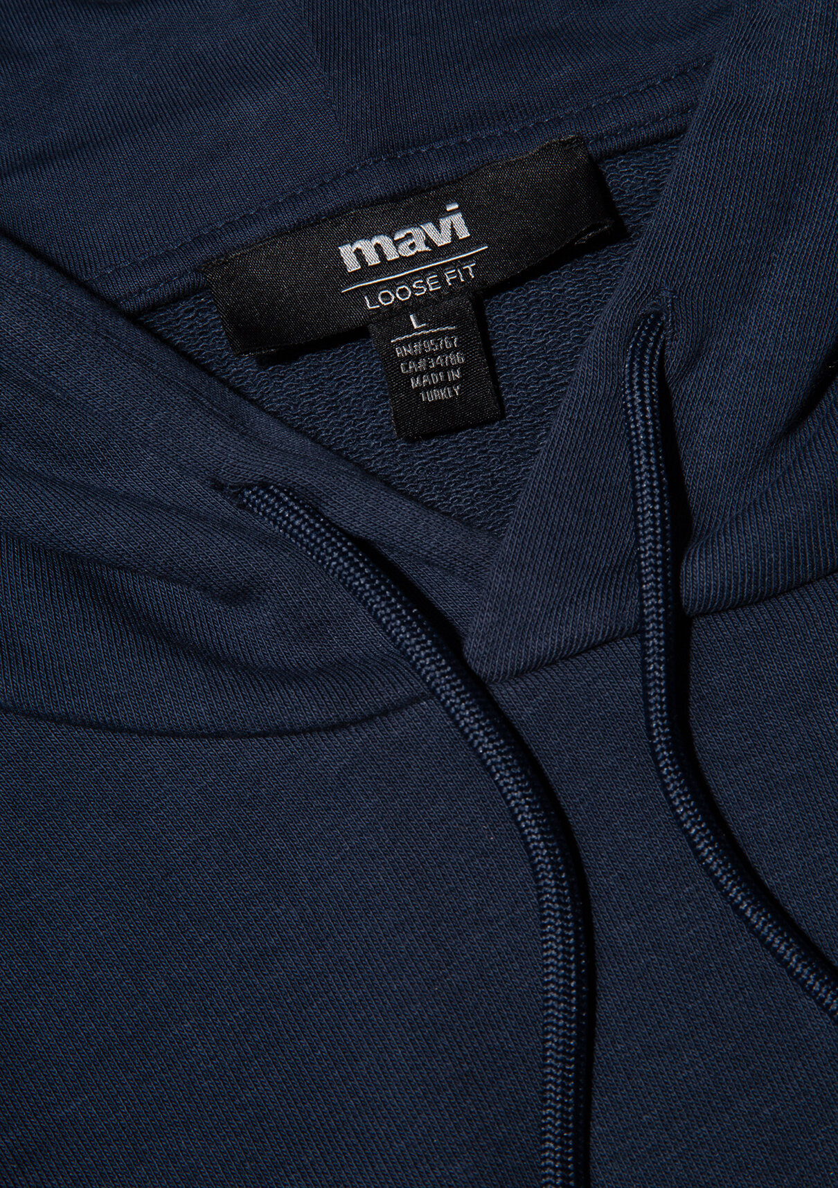 Mavi MVJNS Logo Baskılı Kapüşonlu Lacivert Sweatshirt görsel 5
