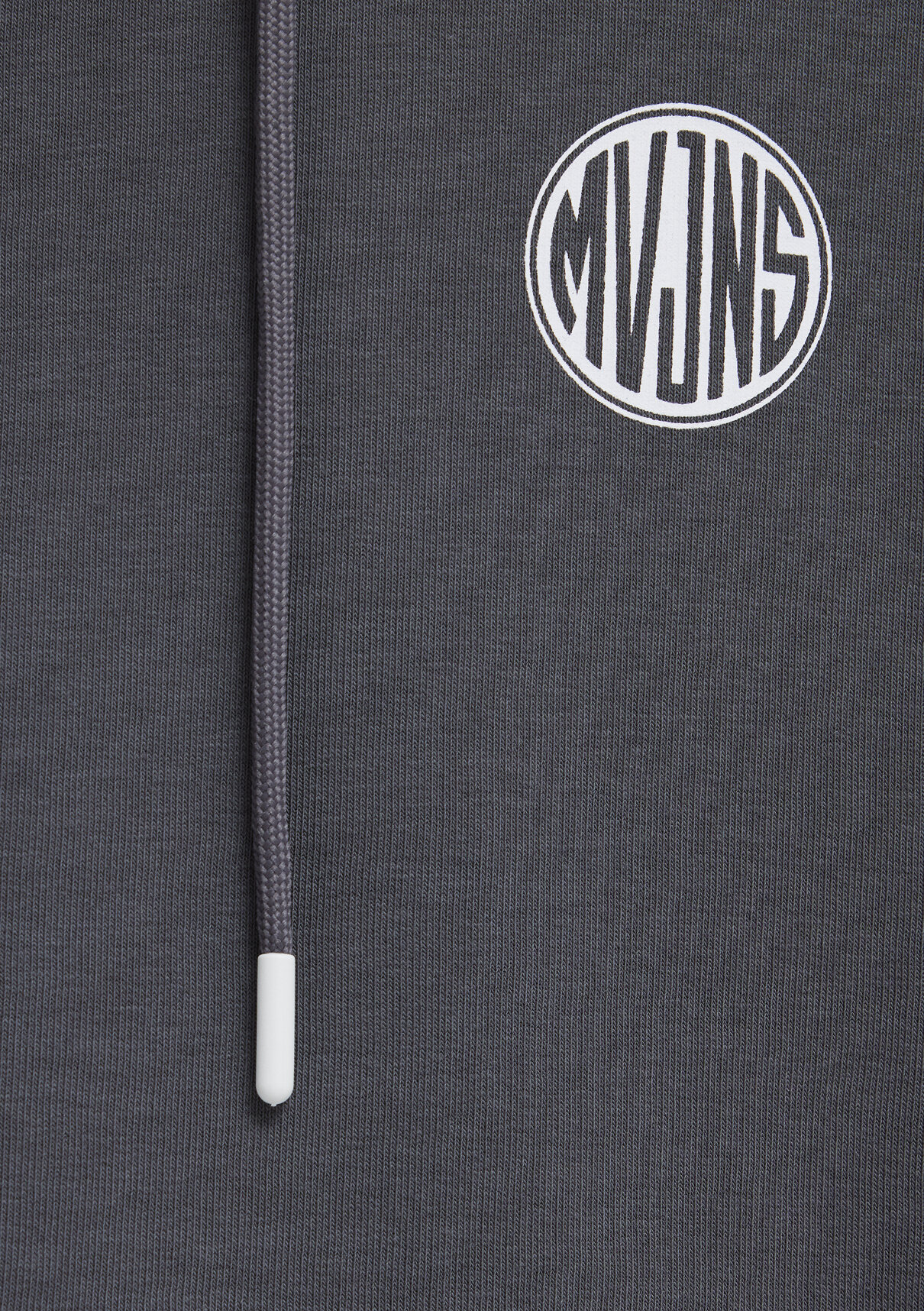 Mavi MVJNS Logo Baskılı Kapüşonlu Antrasit Sweatshirt görsel 7