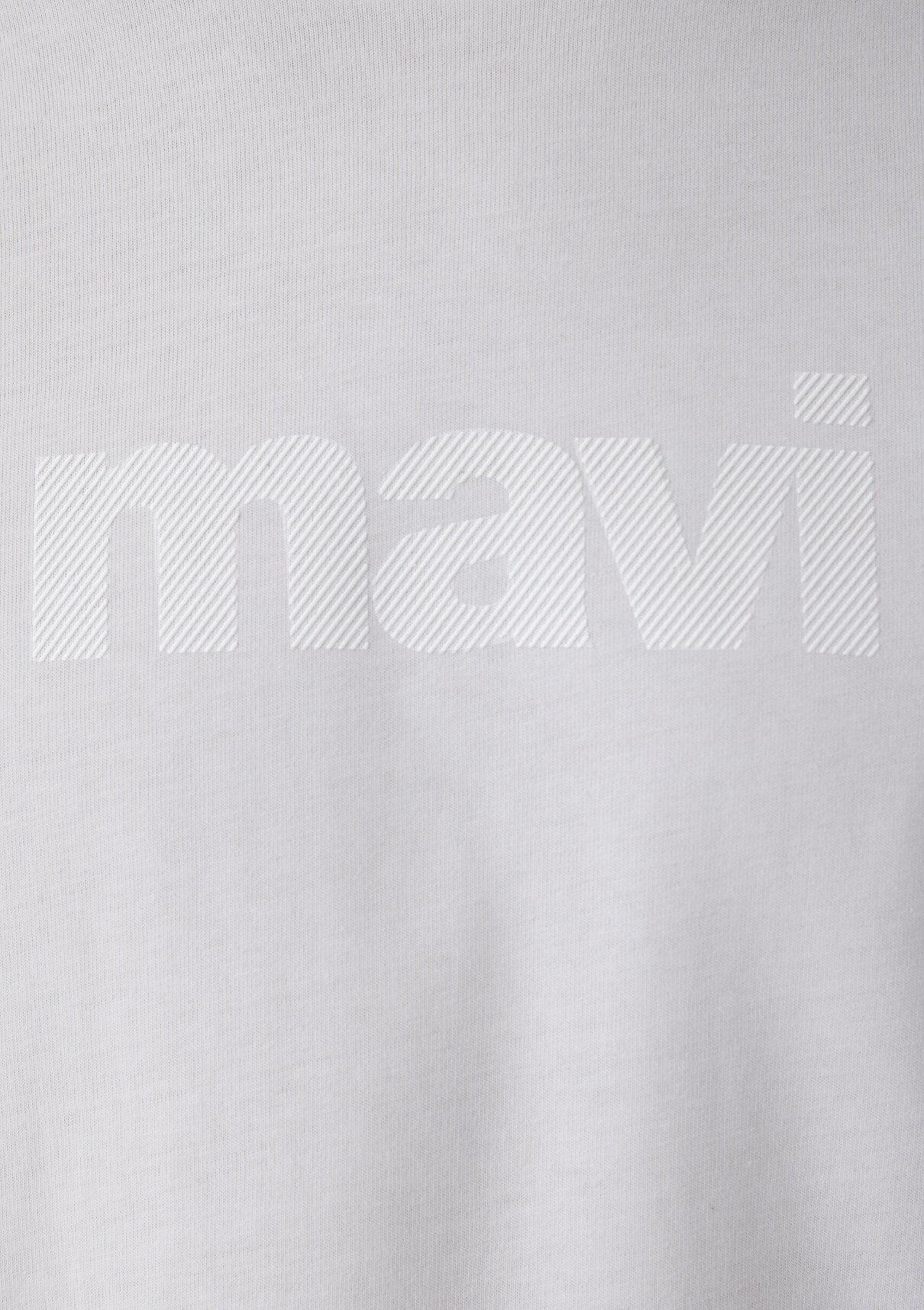 Mavi Logo Baskılı Beyaz Tişört görsel 8
