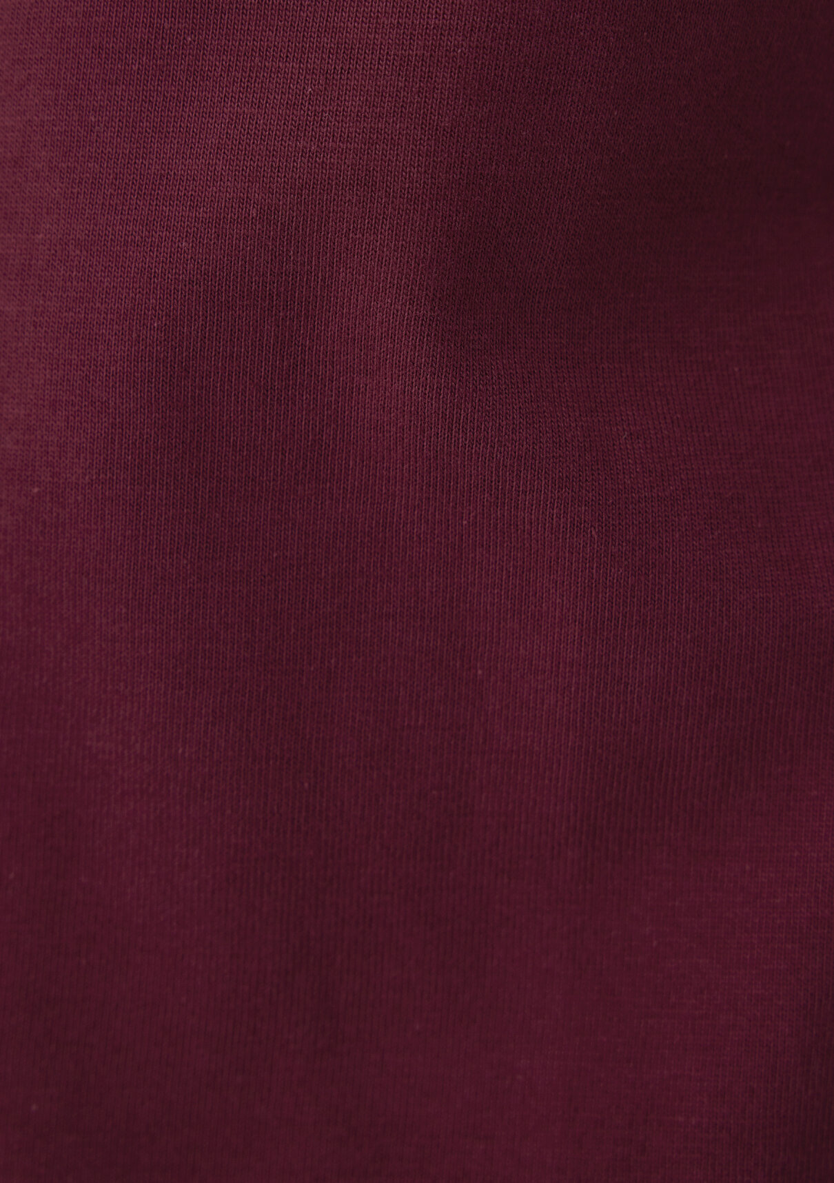 Mavi Etiket Detaylı Bordo Basic Tişört görsel 8
