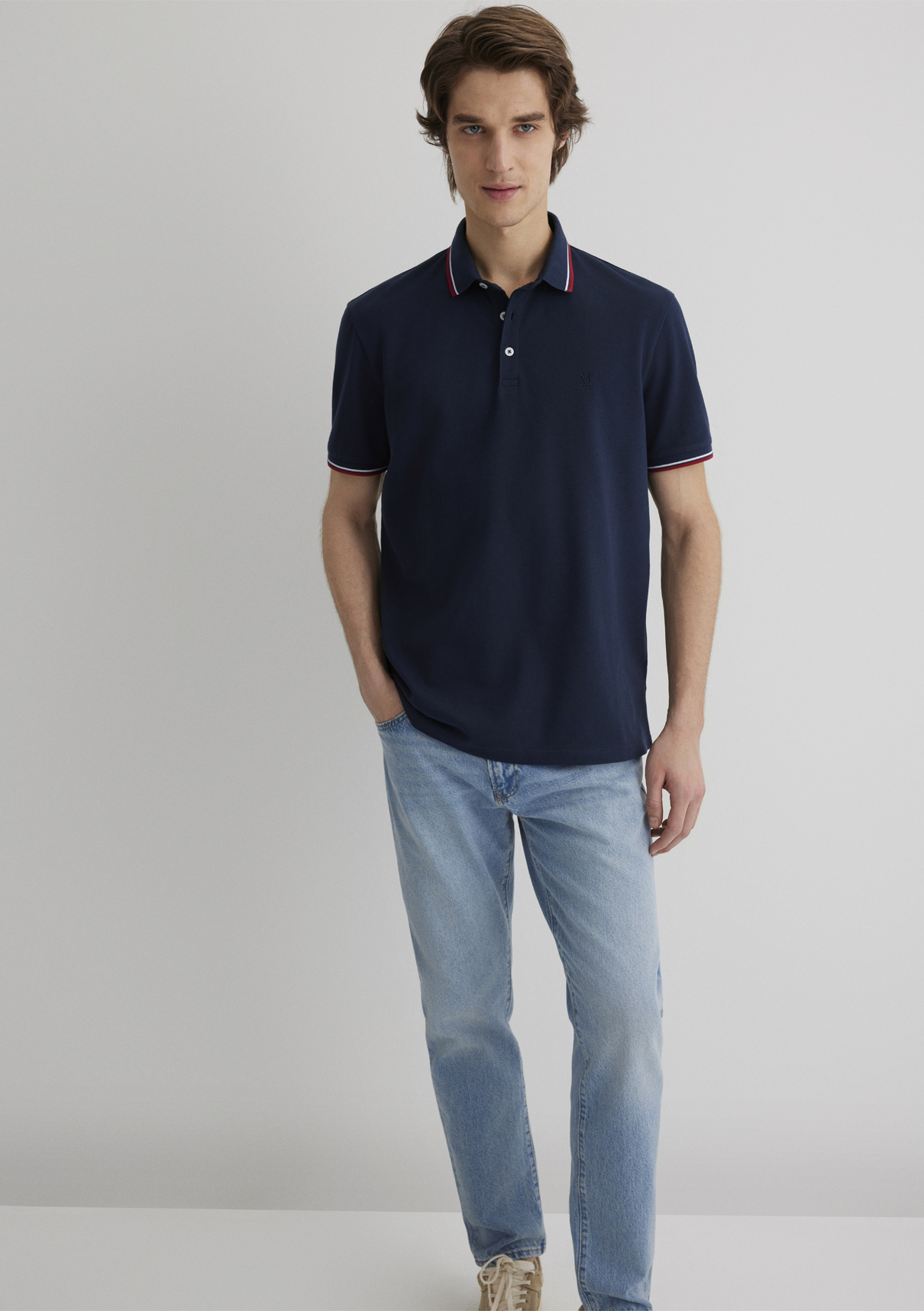 Mavi Lacivert Polo Tişört görsel 2