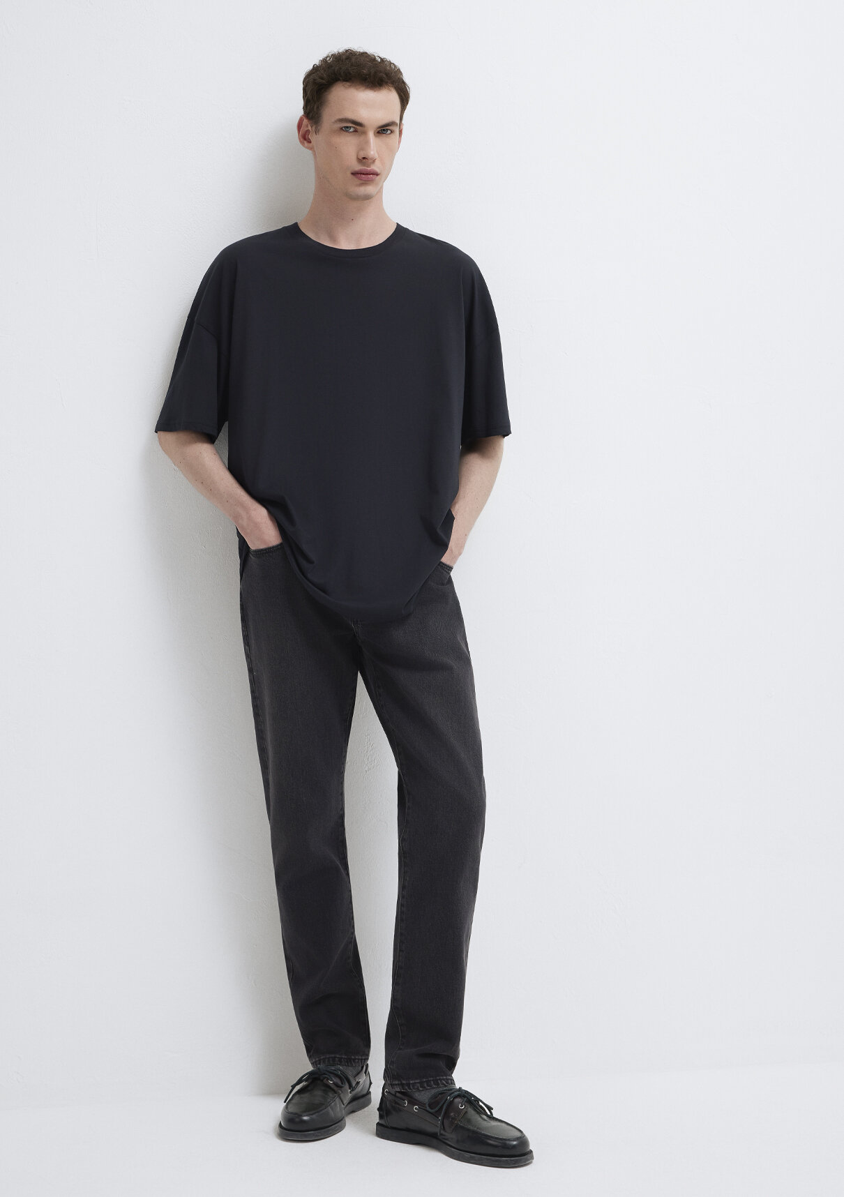 Mavi 2li Oversize Basic Tişört görsel 2